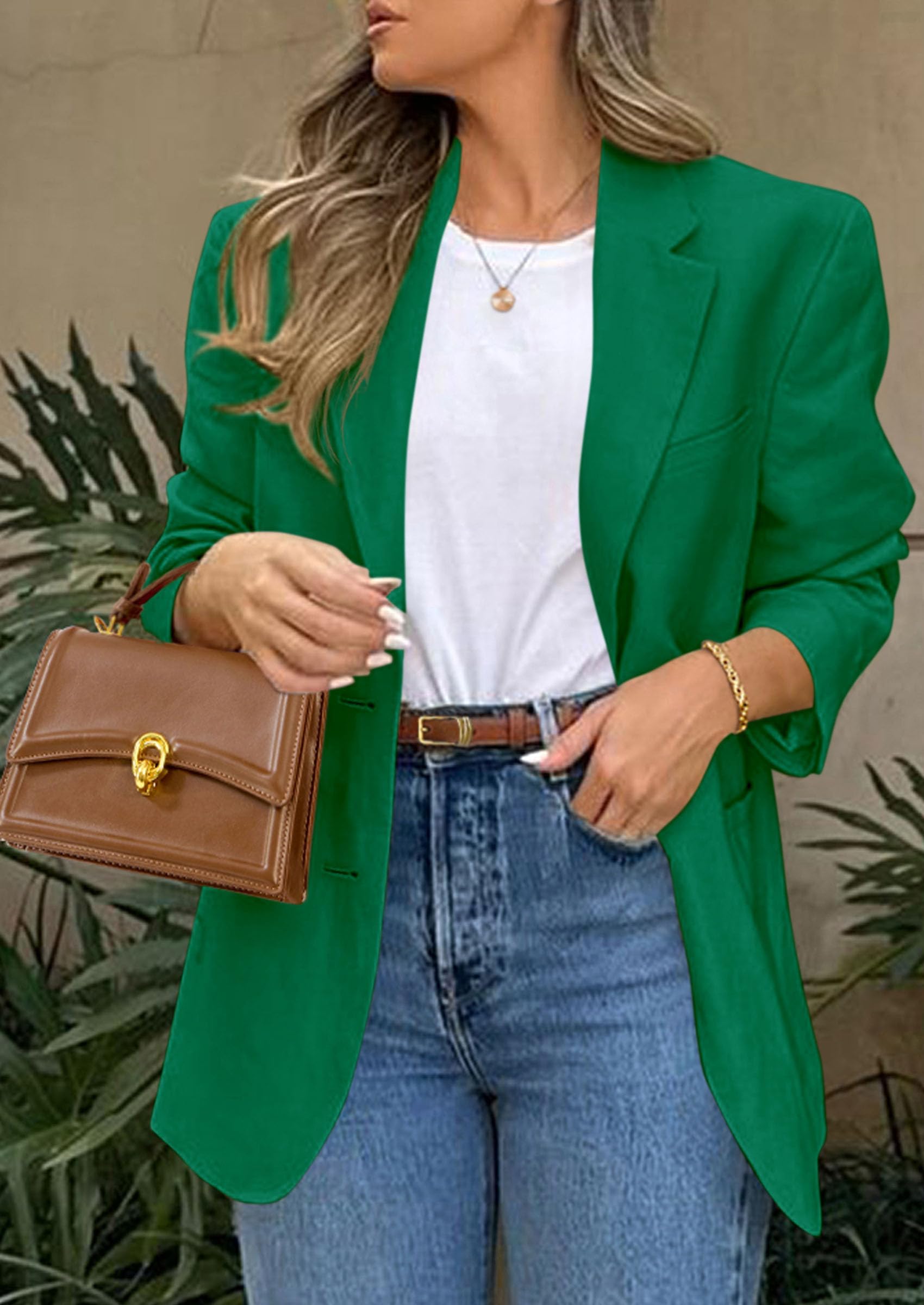 2026 Blazers for Women Business Casual,Green,XS