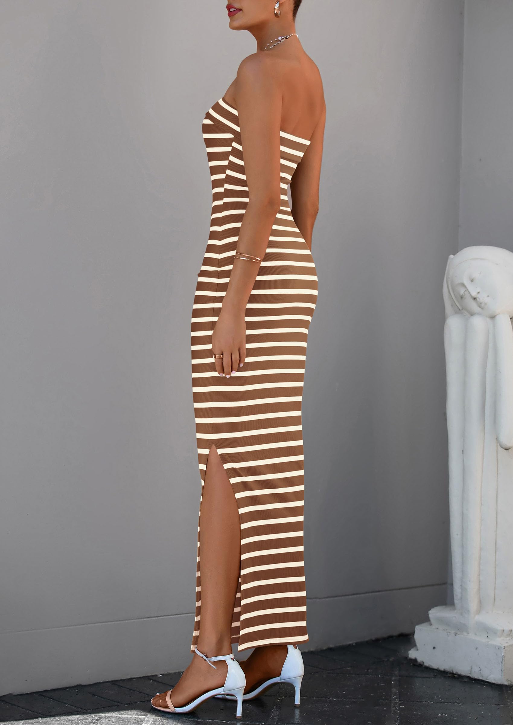 Women's Summer Strapless Cocktail Maxi Dresses