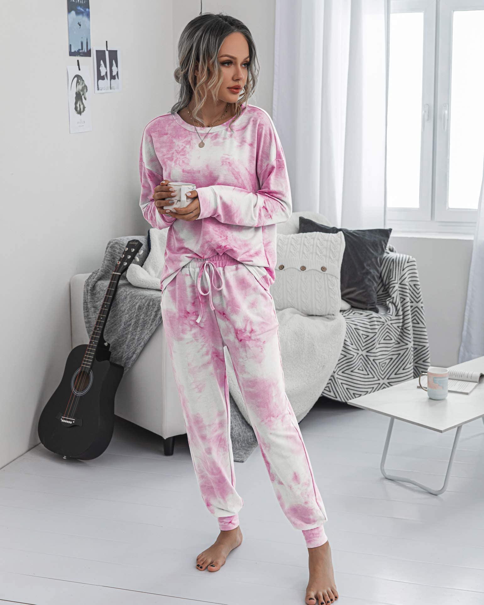 Women's Pajama Sets Casual 2 Piece Fall Matching Lounge Set