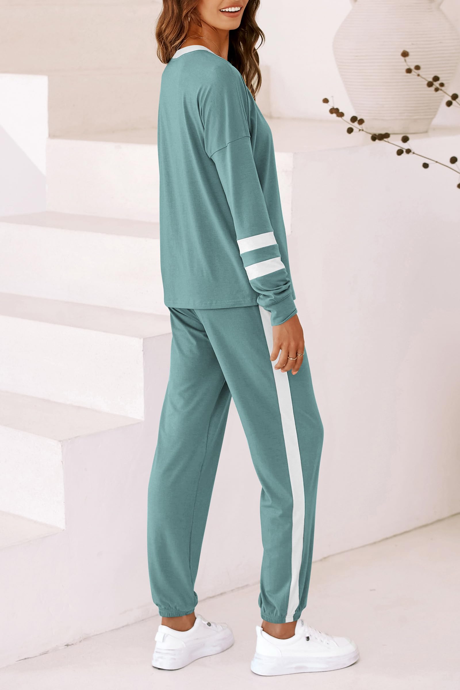 Airport Travel Outfit Women Fall 2 Piece Matching Lounge Sets