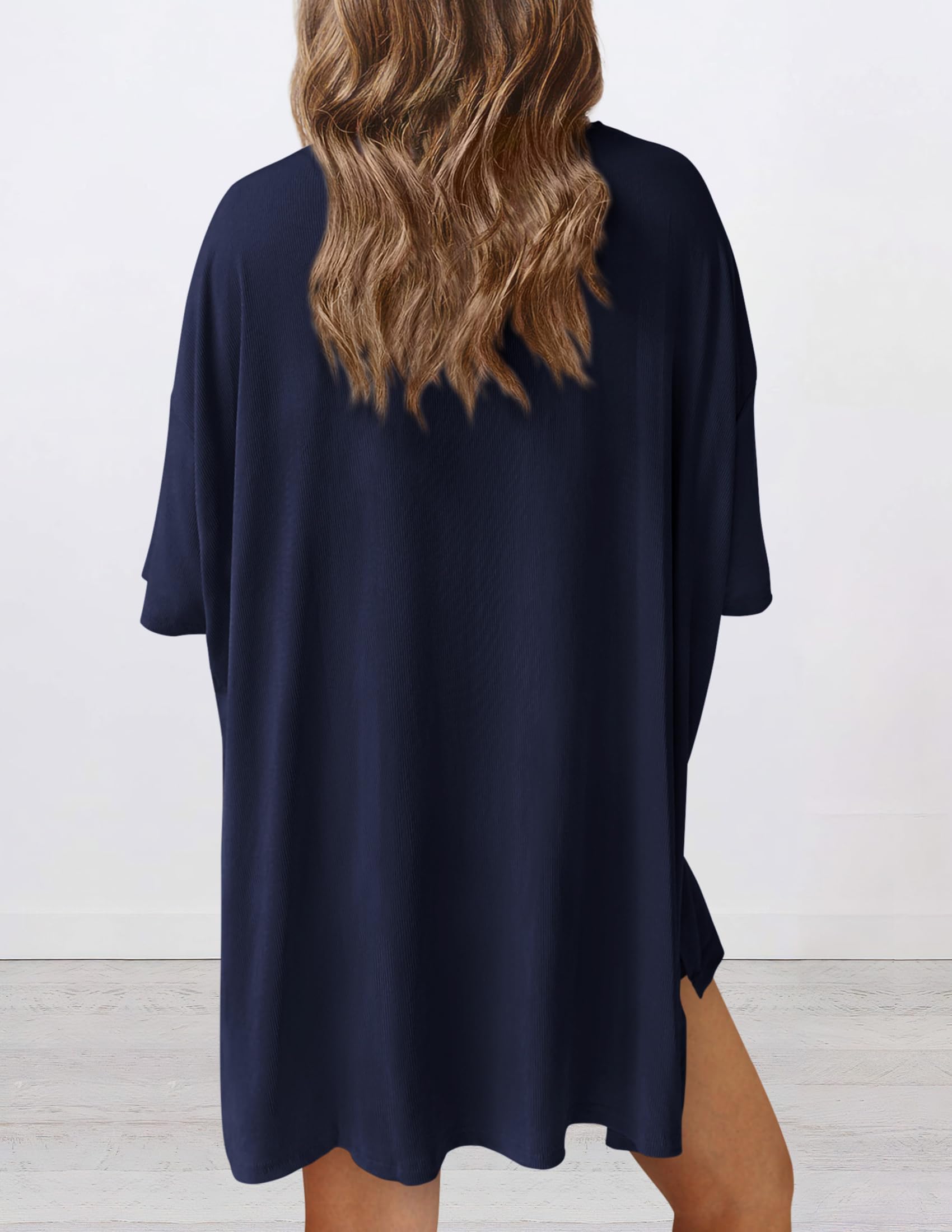 Women 2 Piece Lounge Set Airport Travel Outfit, Navy,S