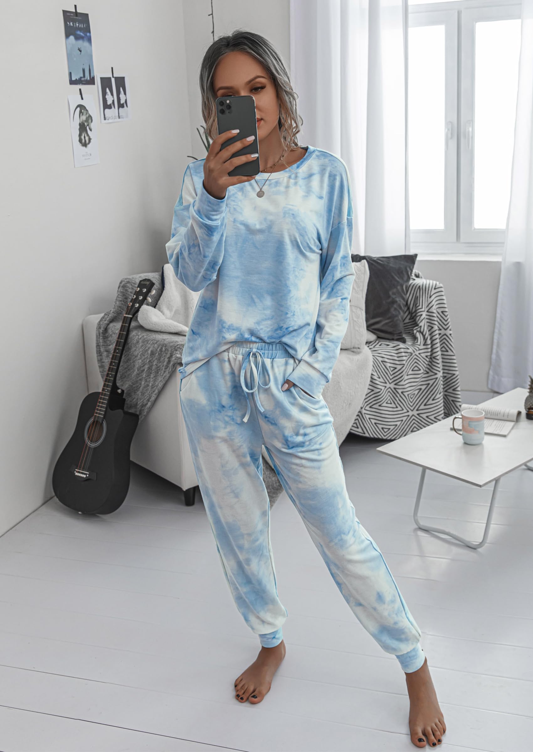 Women's Pajama Sets Casual 2 Piece Fall Matching Lounge Set