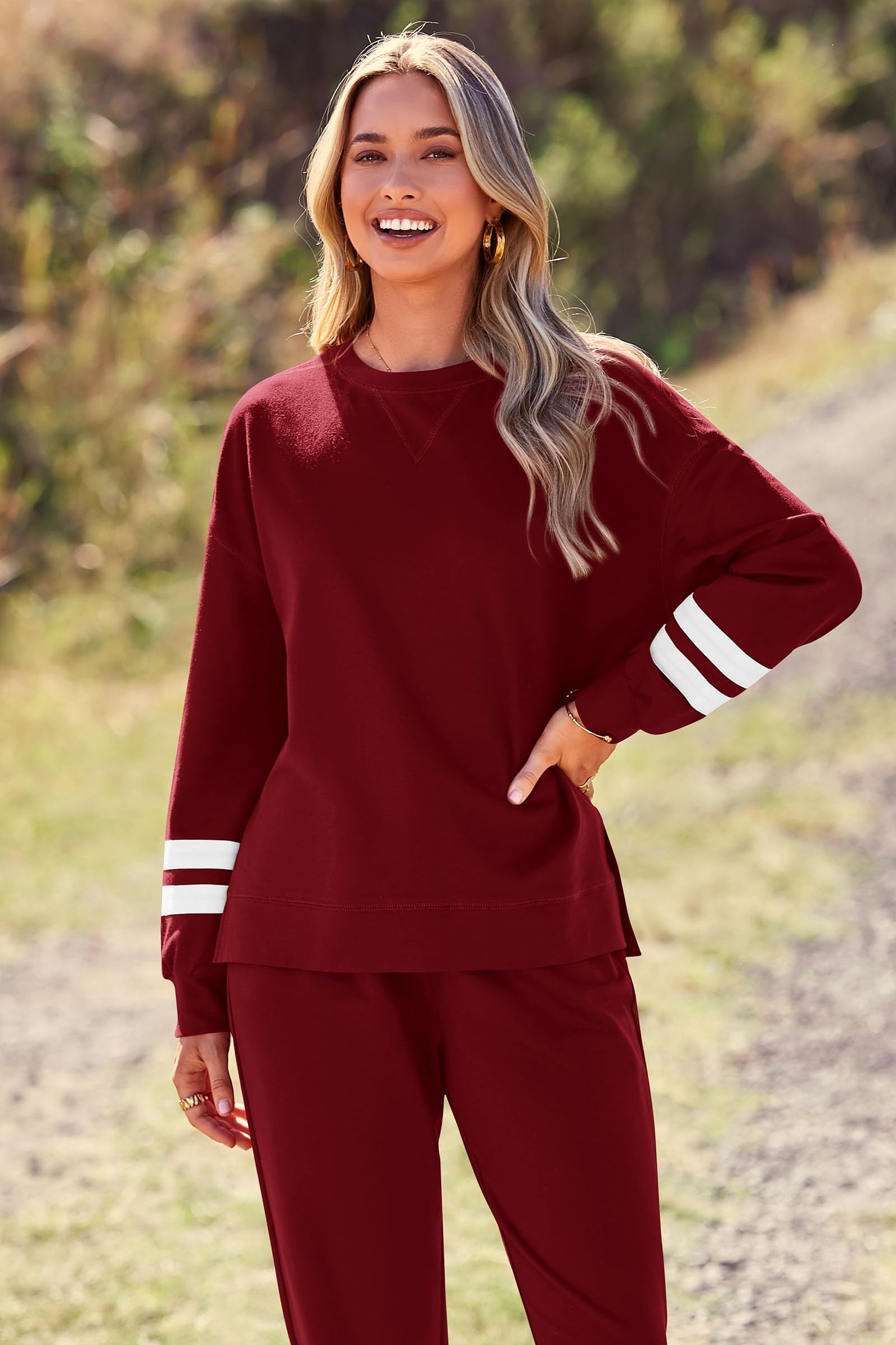 Women's Pajama Sets Casual 2 Piece Fall Matching Lounge Set
