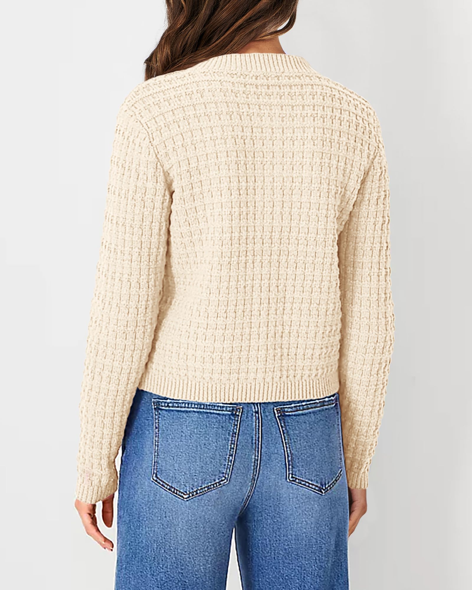 Women's Fall Lightweight Cardigan Sweaters Beige