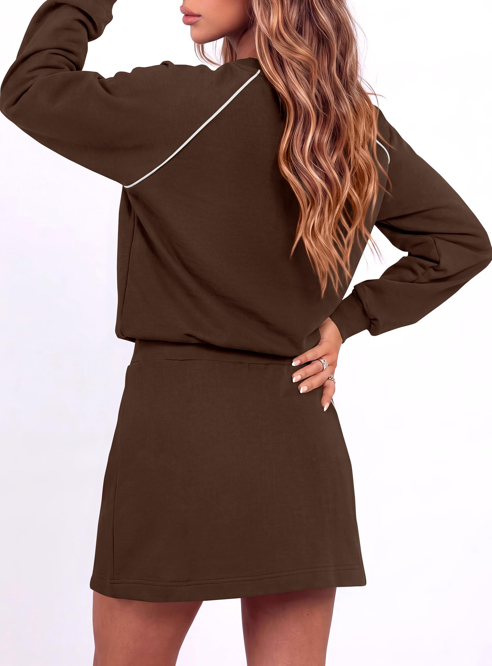 Women's Two Piece Airport Outfits Matching Skirt Sets
