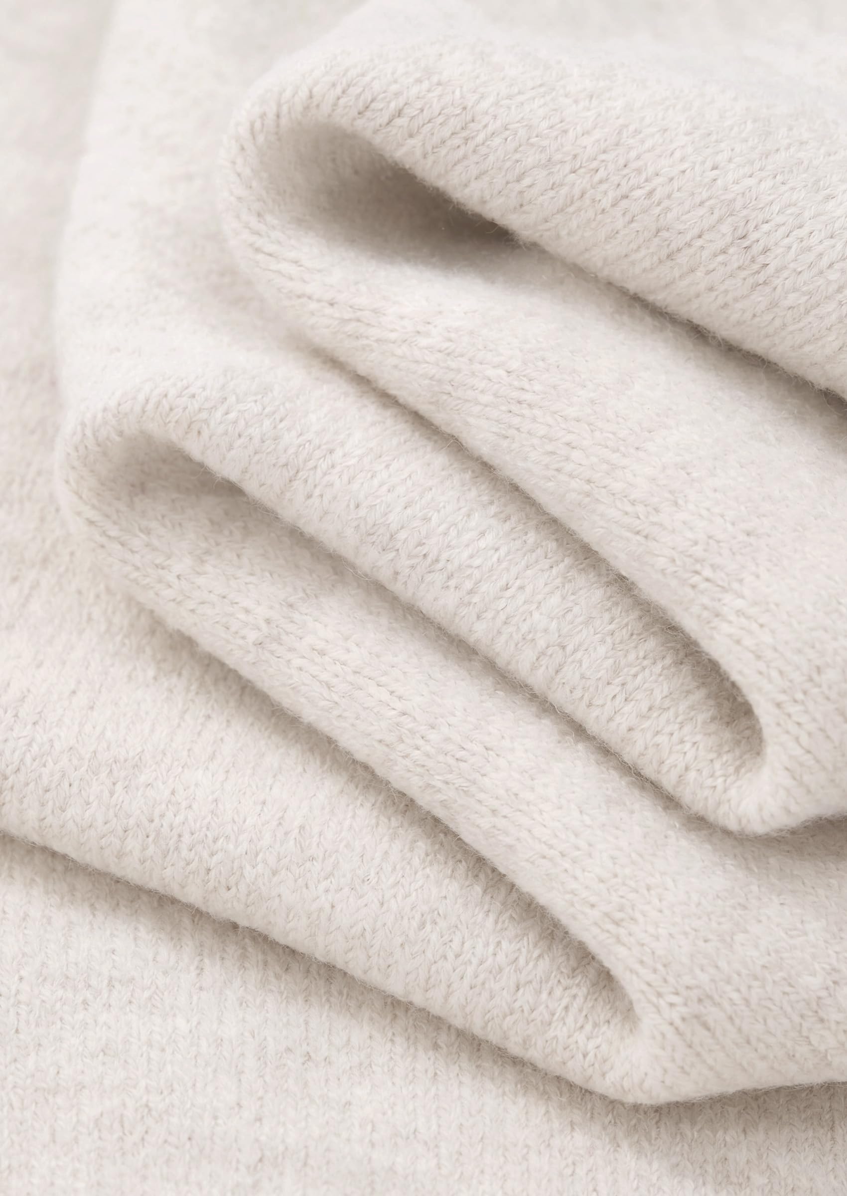 Women's Cozy Sweaters Fall Fashion V Neck Tops White,S