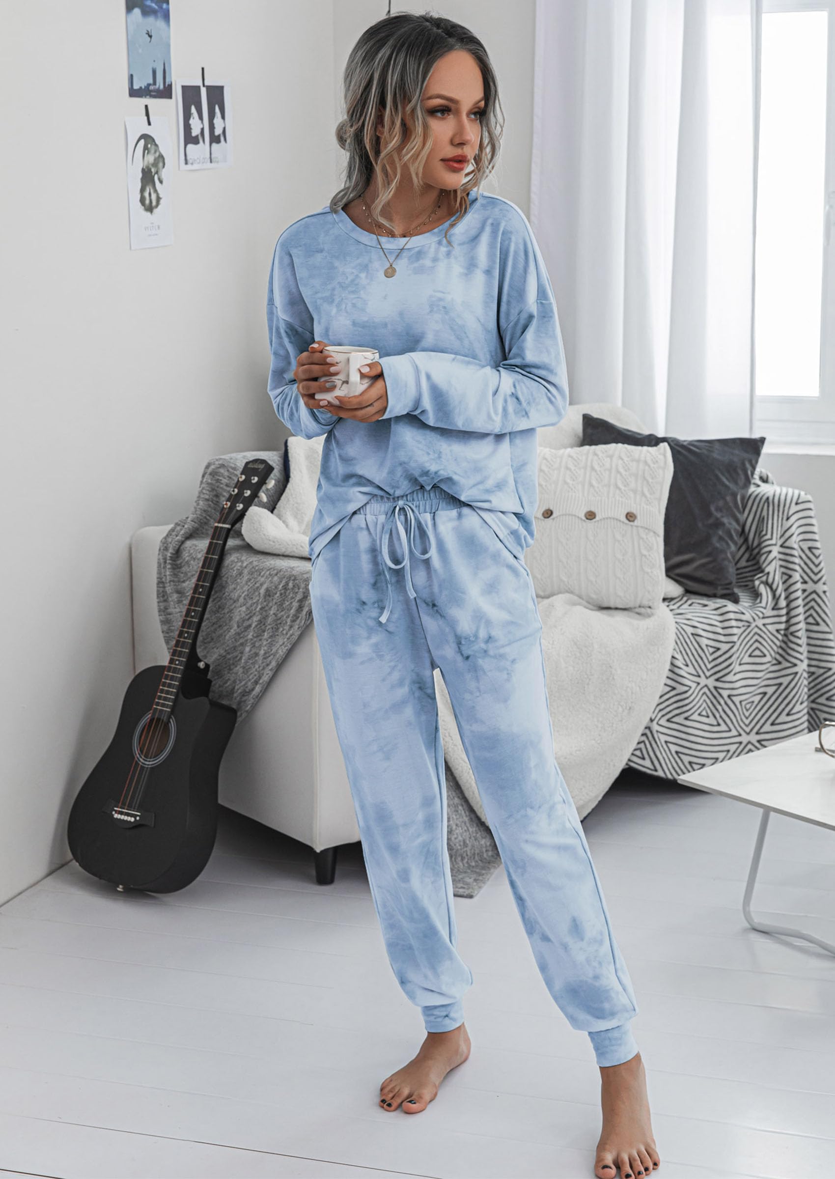 Women's Pajama Sets Casual 2 Piece Fall Matching Lounge Set