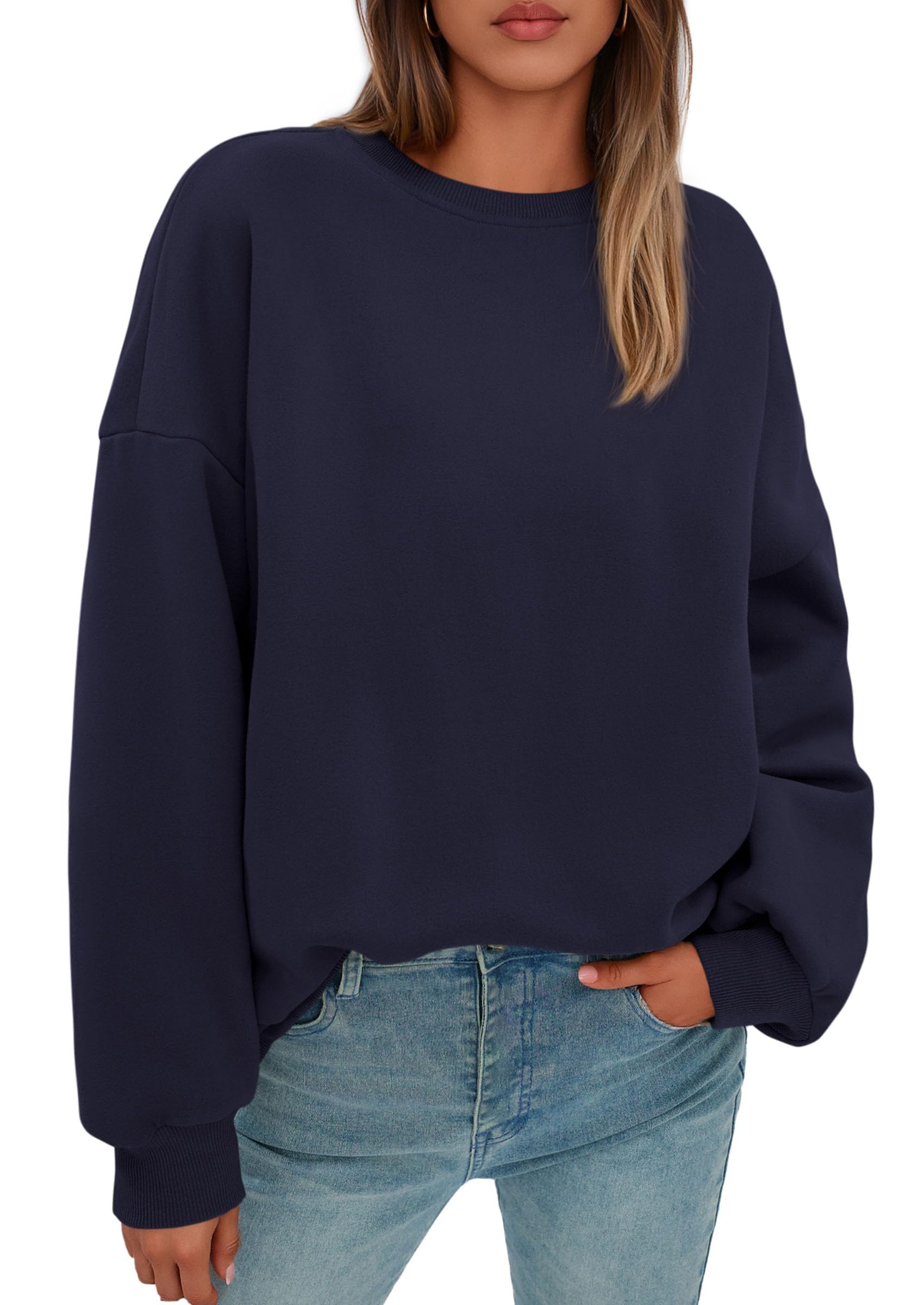 Womens Oversized Crewneck Sweatshirt 2026 Fall Outfits