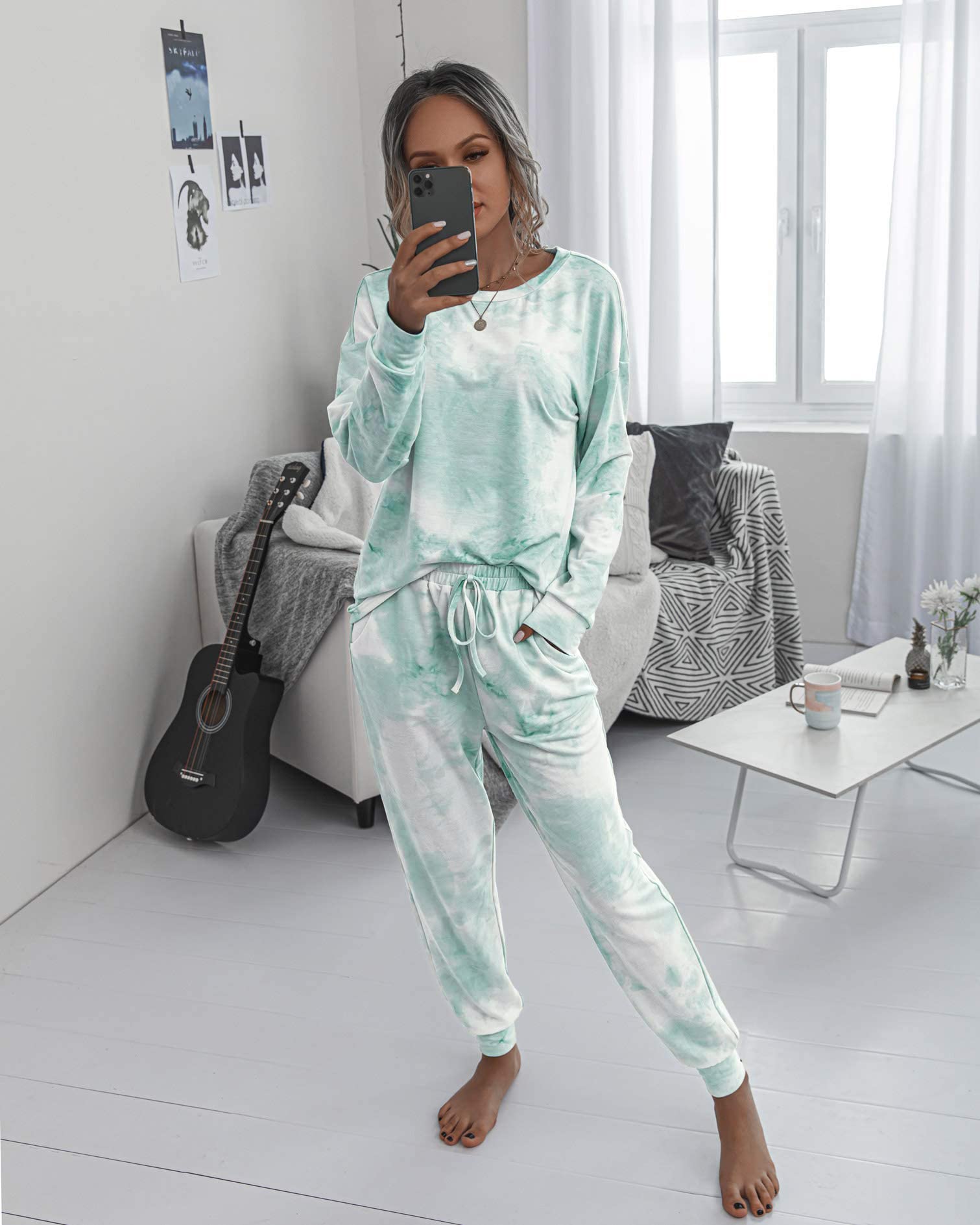 Women's Pajama Sets Casual 2 Piece Fall Matching Lounge Set