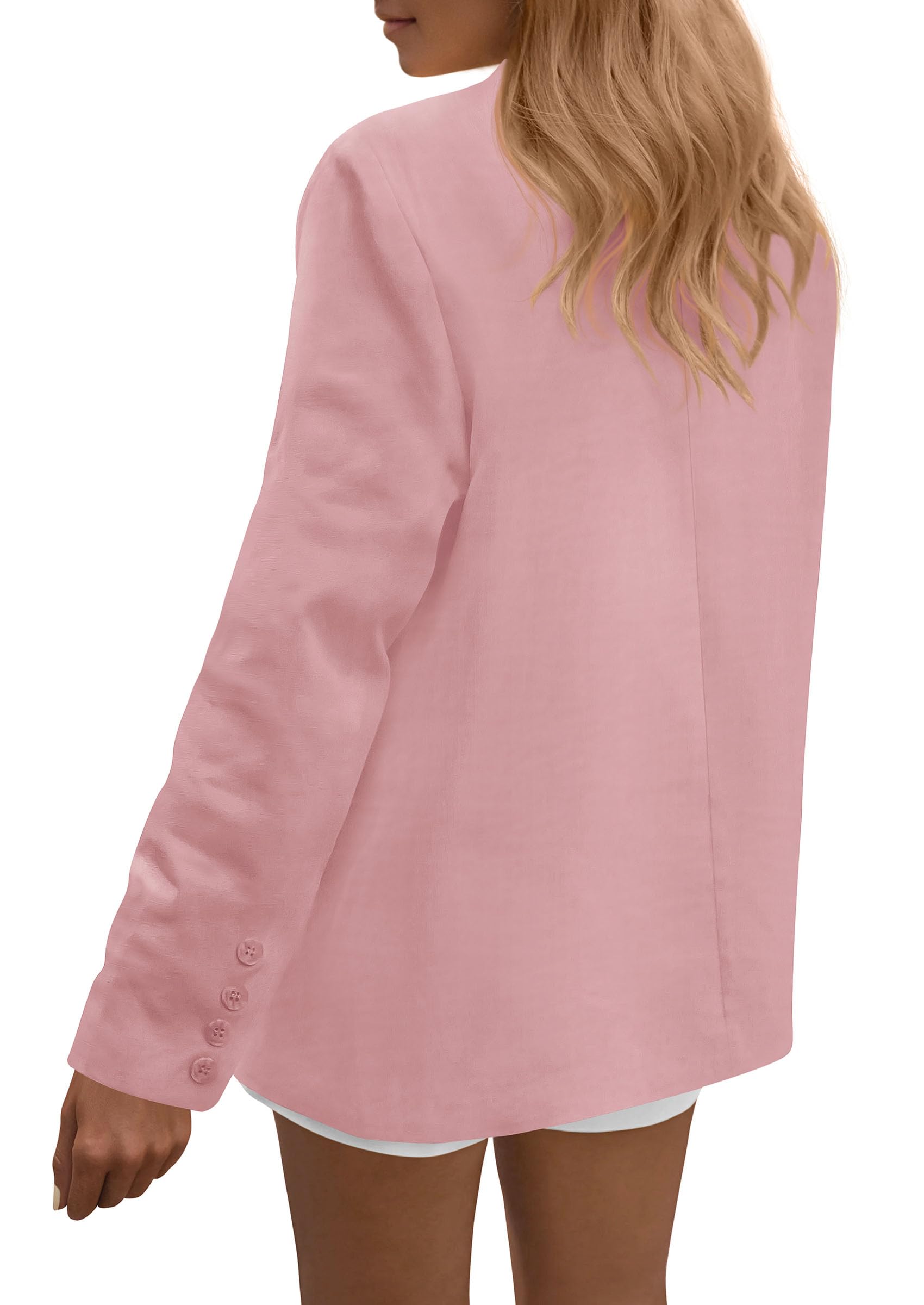 Blazers for Women Business Casual Outfits Pink,S
