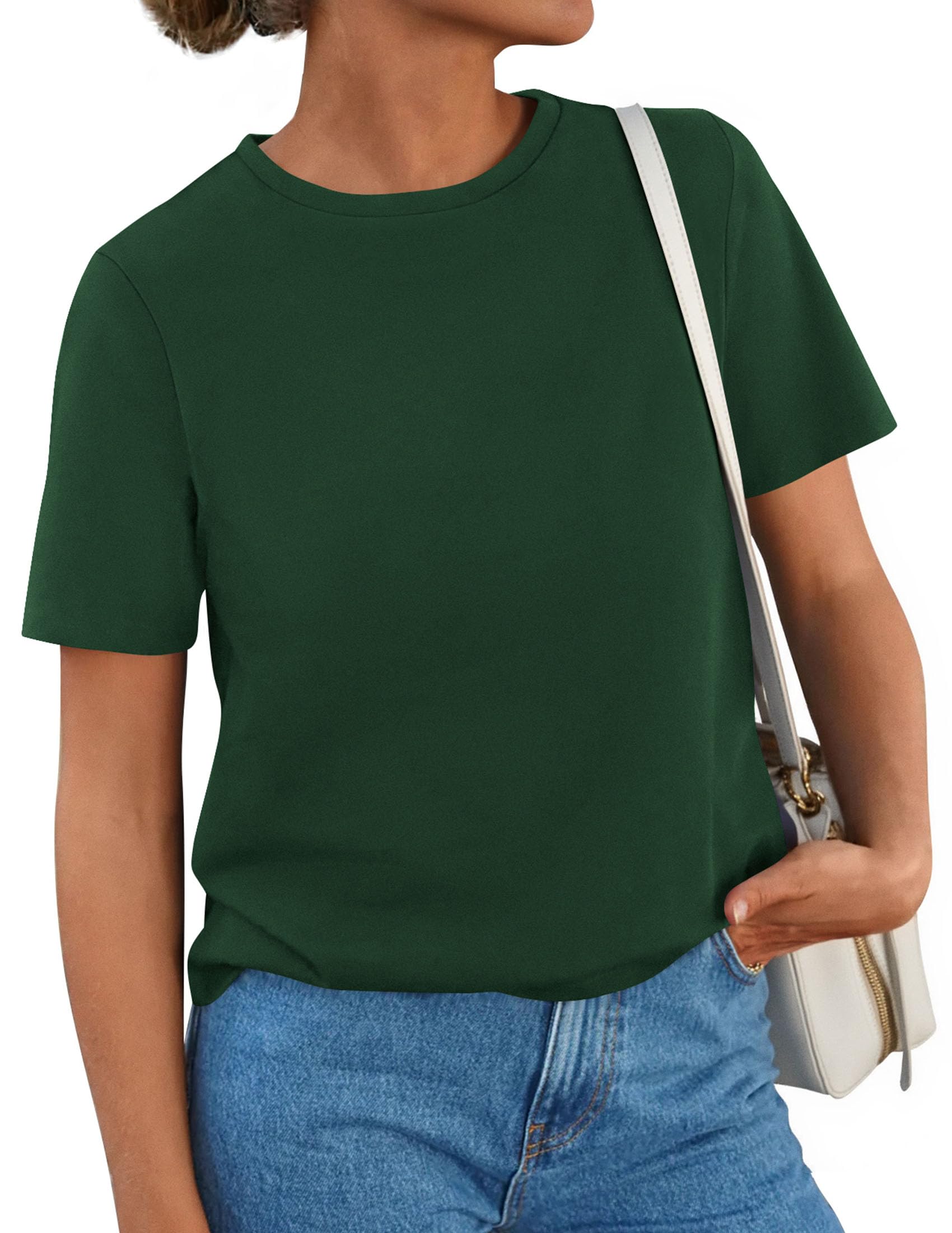 Women's Short Sleeve Cotton Tops Summer Casual T-Shirt 2026