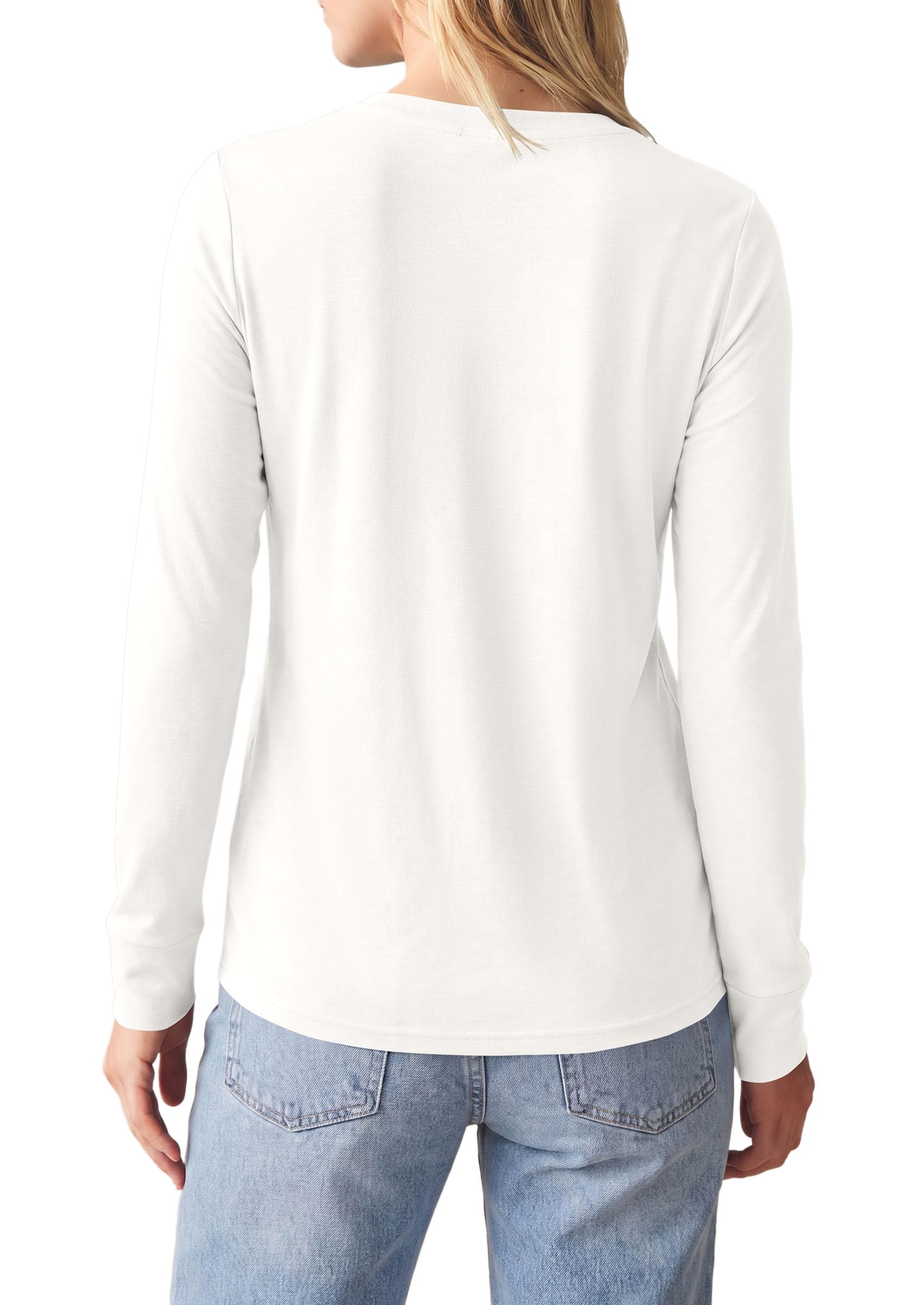 Long Sleeve Tshirts Shirts for Women Basic Casual Fall Tops
