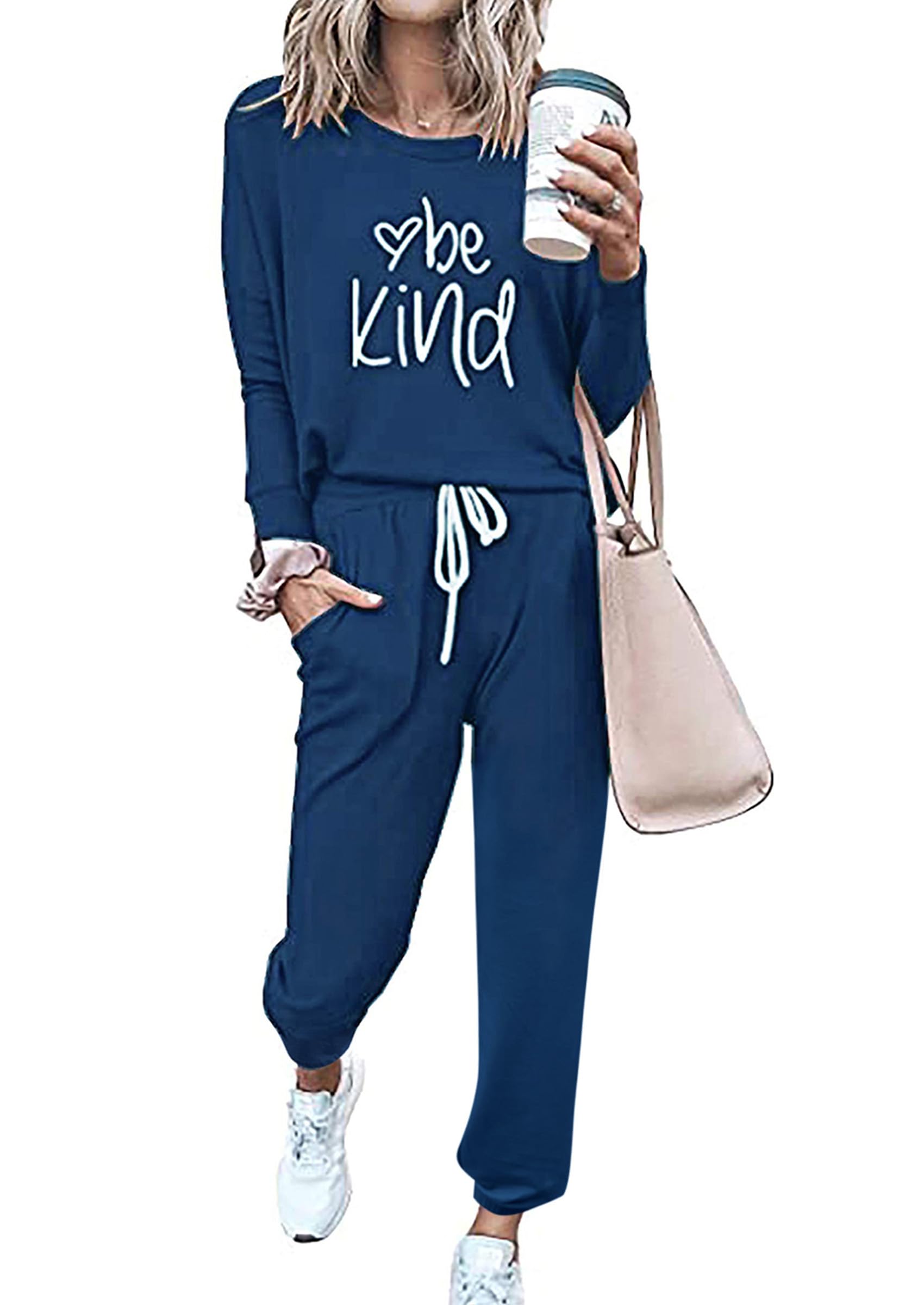 Airport Travel Outfit Women Fall 2 Piece Matching Lounge Sets