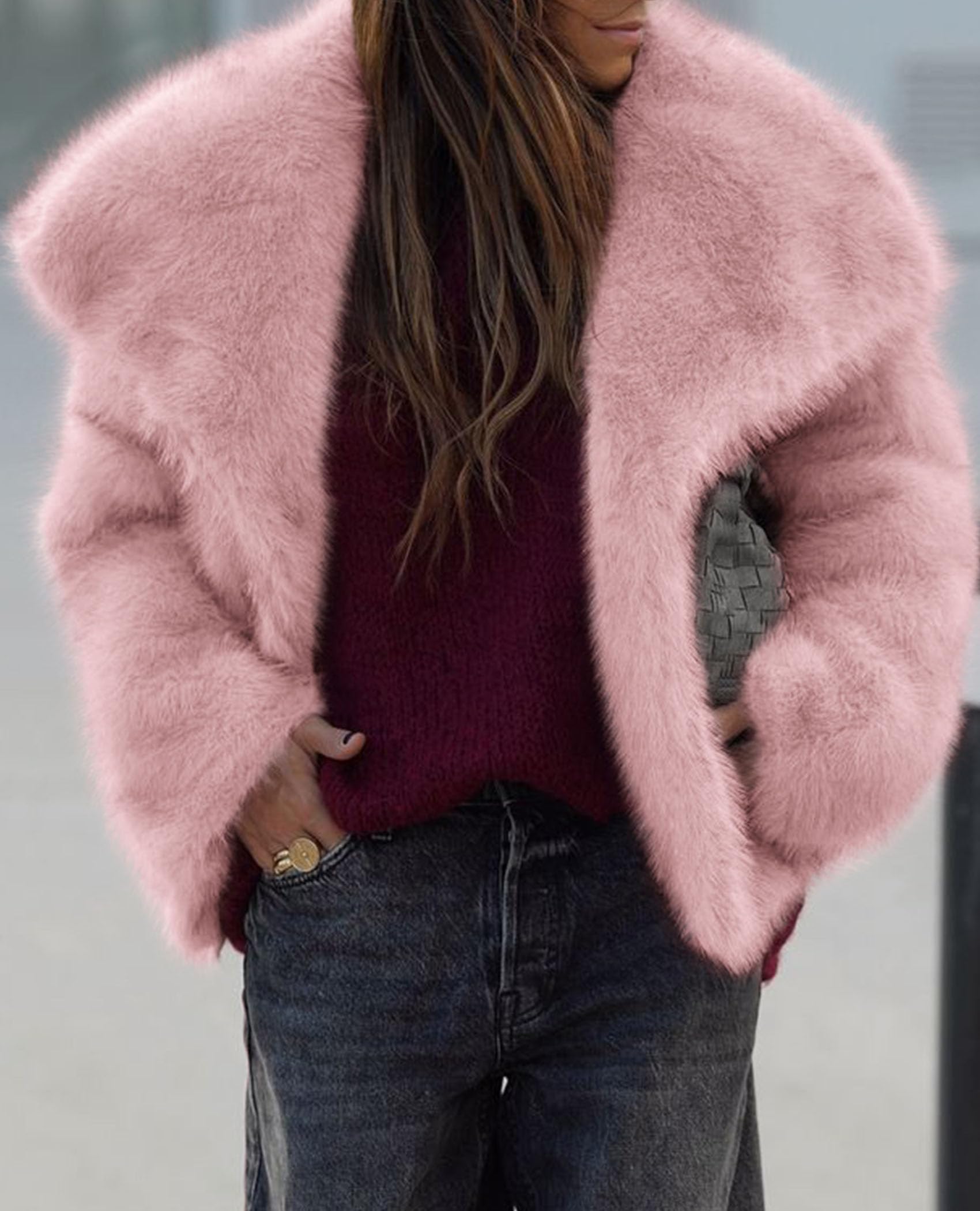 Womens Winter Coats Faux Fur Oversized Jackets