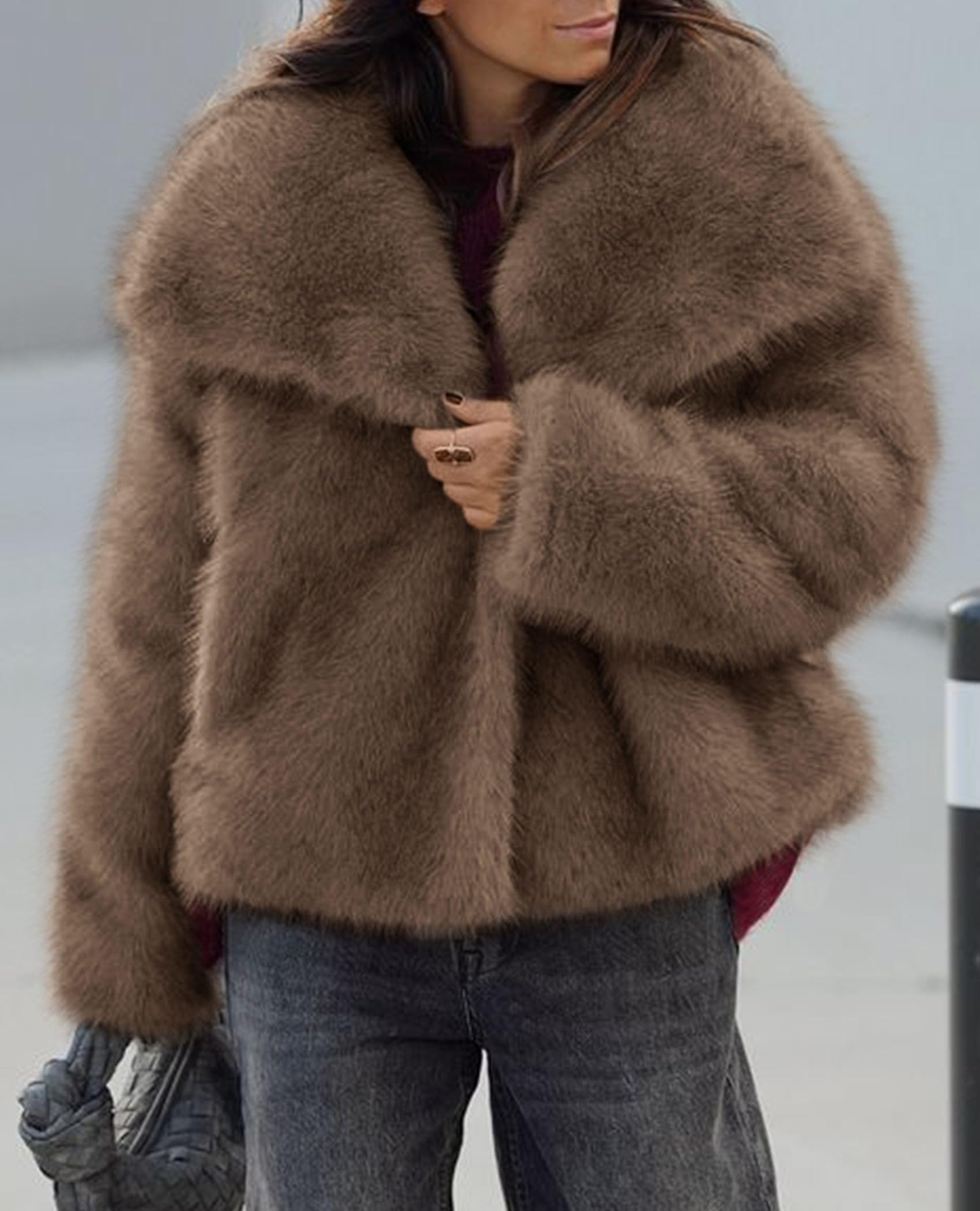 Womens Winter Coats Faux Fur Oversized Jackets
