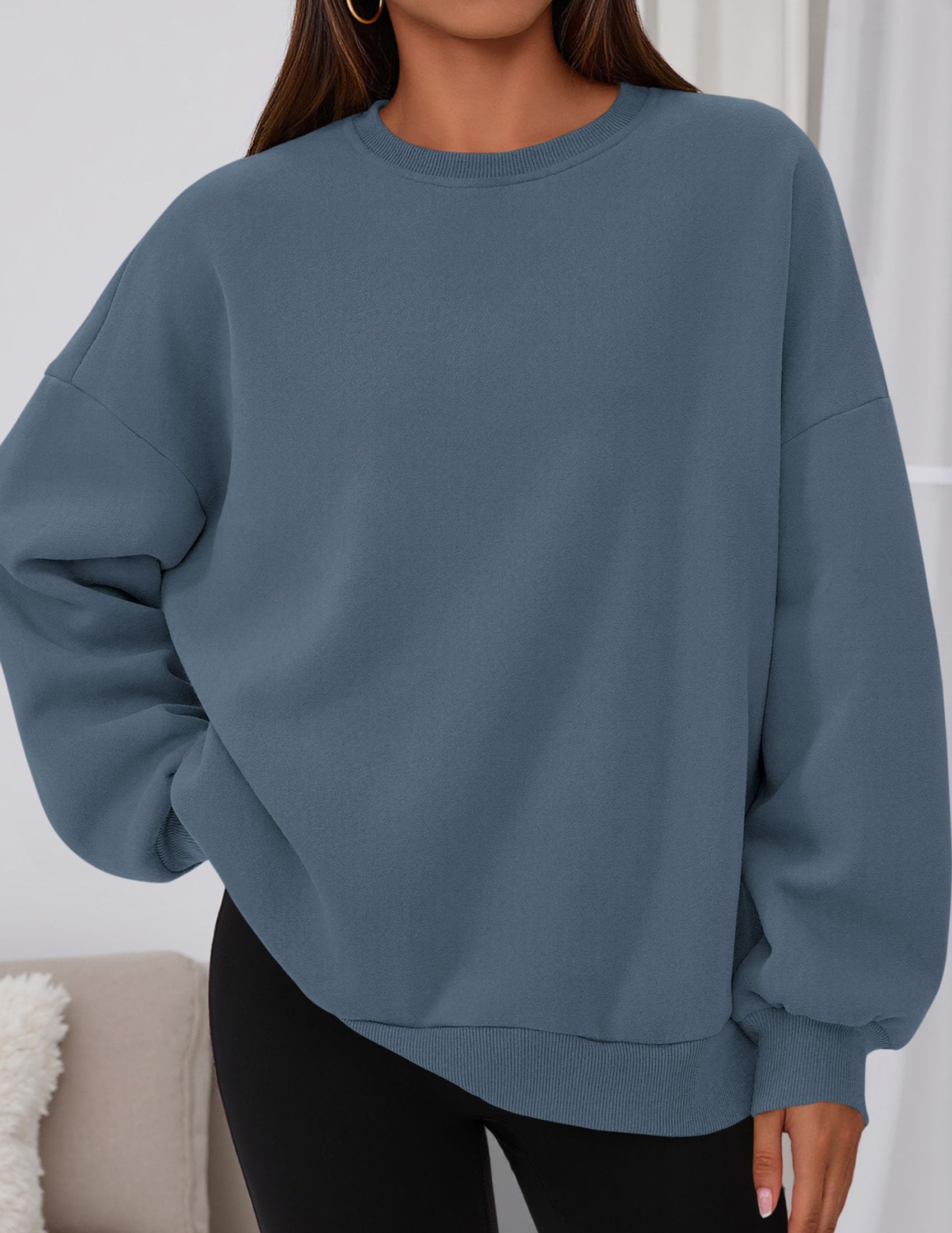 Womens Oversized Crewneck Sweatshirt 2026 Fall Outfits