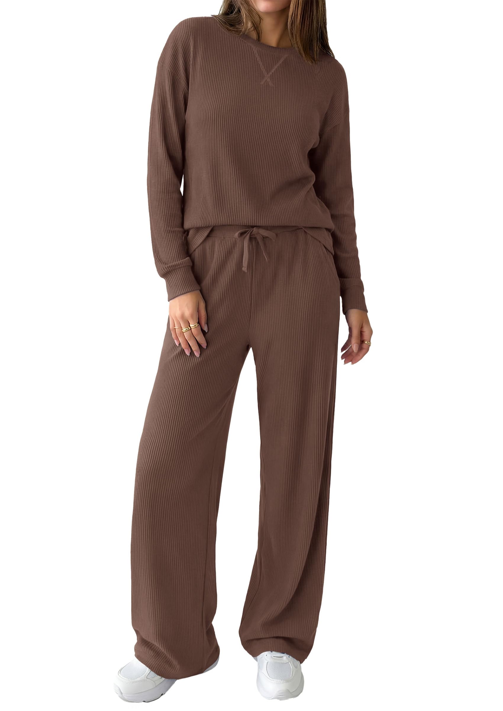 Women Matching Lounge Sets Fall 2 Piece Airport Travel Outfit
