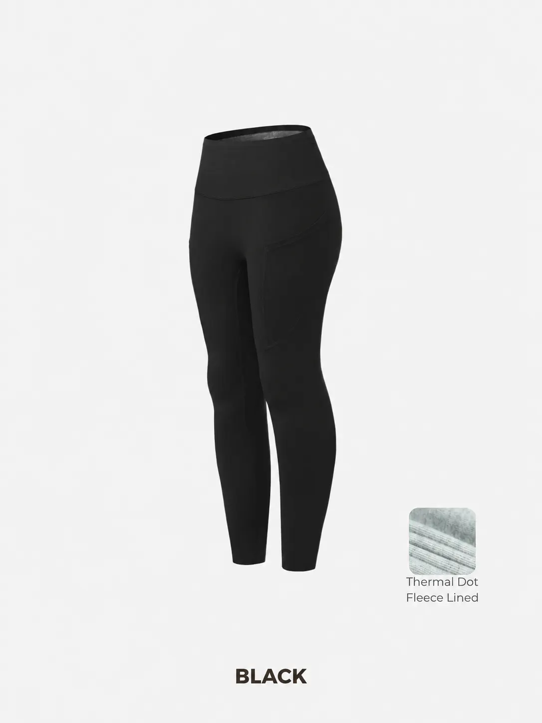 Thermal Dot Fleece Stretch Shaping Legging