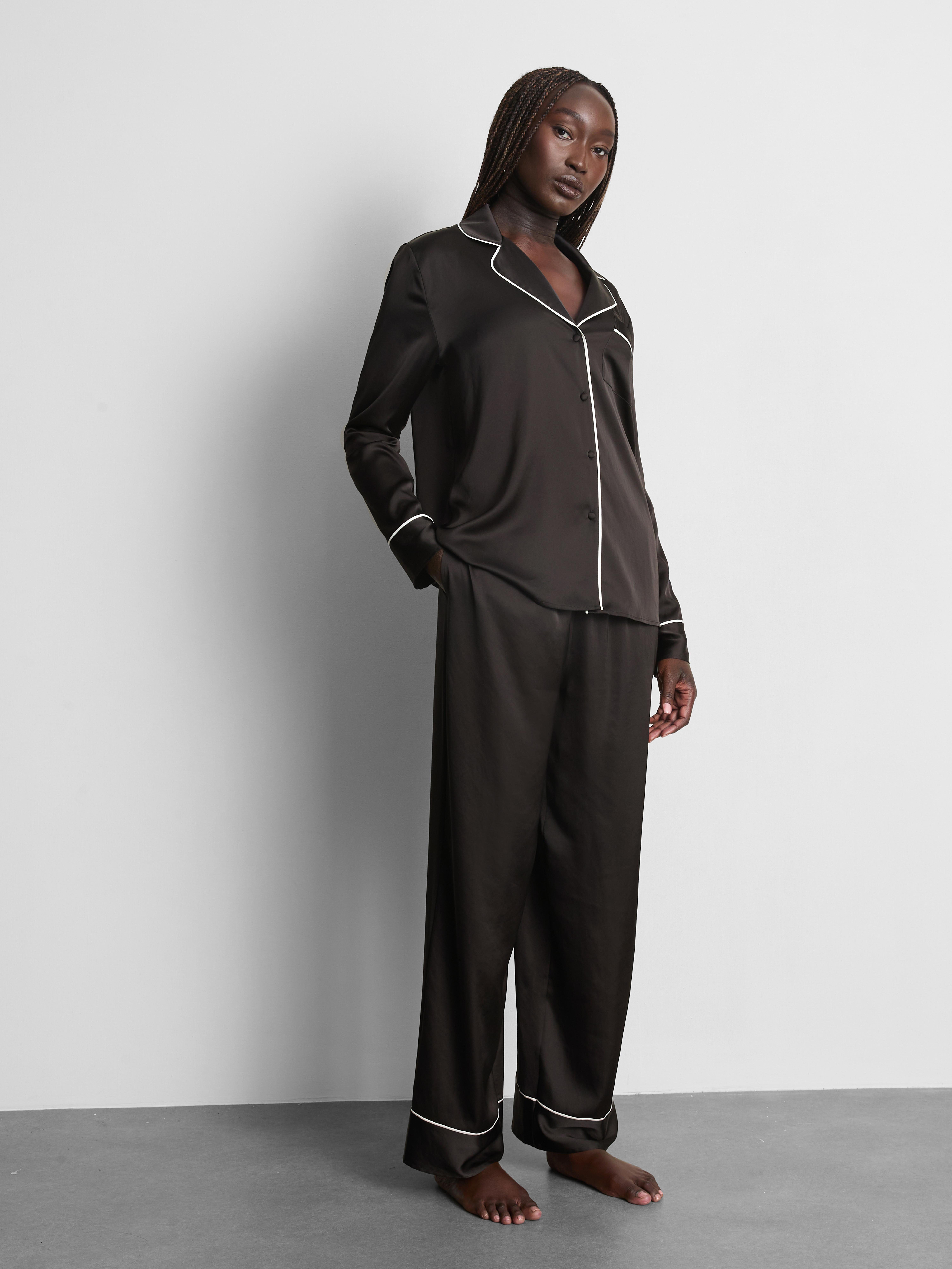 Essential Satin Boyfriend Pajamas