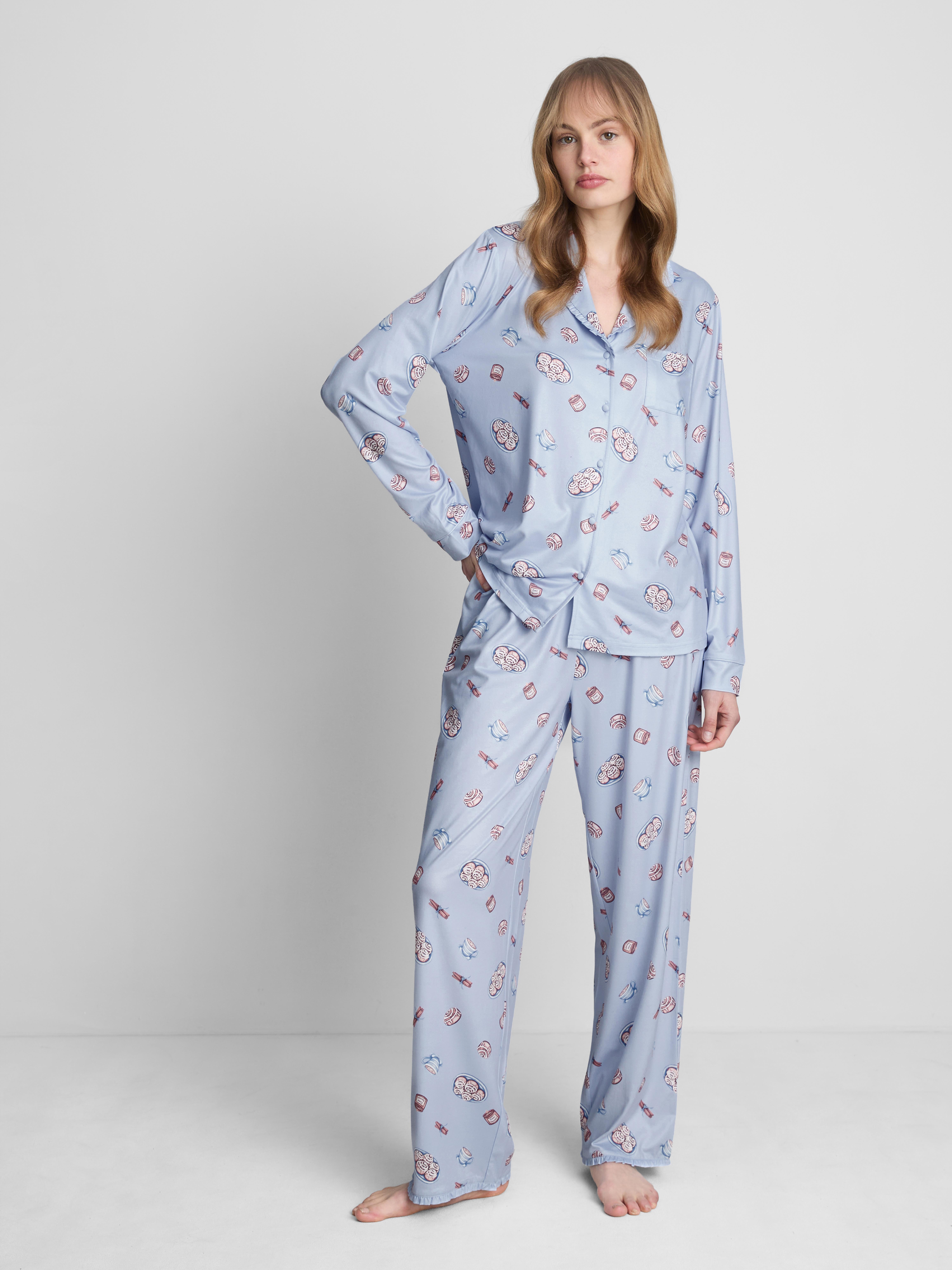 Love To Lounge Printed Boyfriend Pajamas