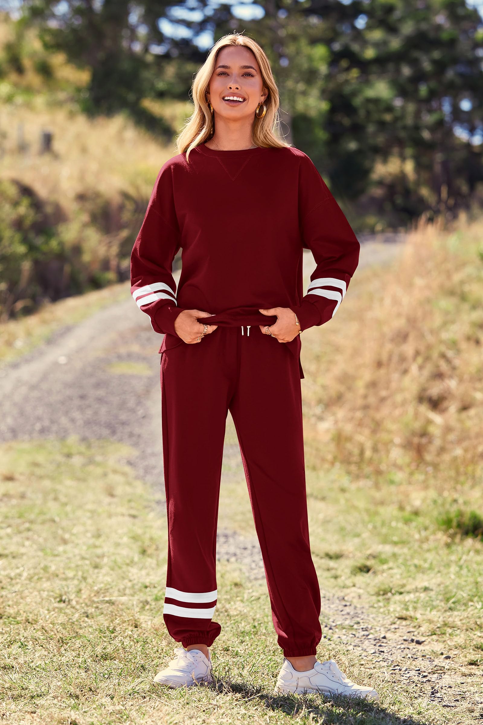 Women's Pajama Sets Casual 2 Piece Fall Matching Lounge Set