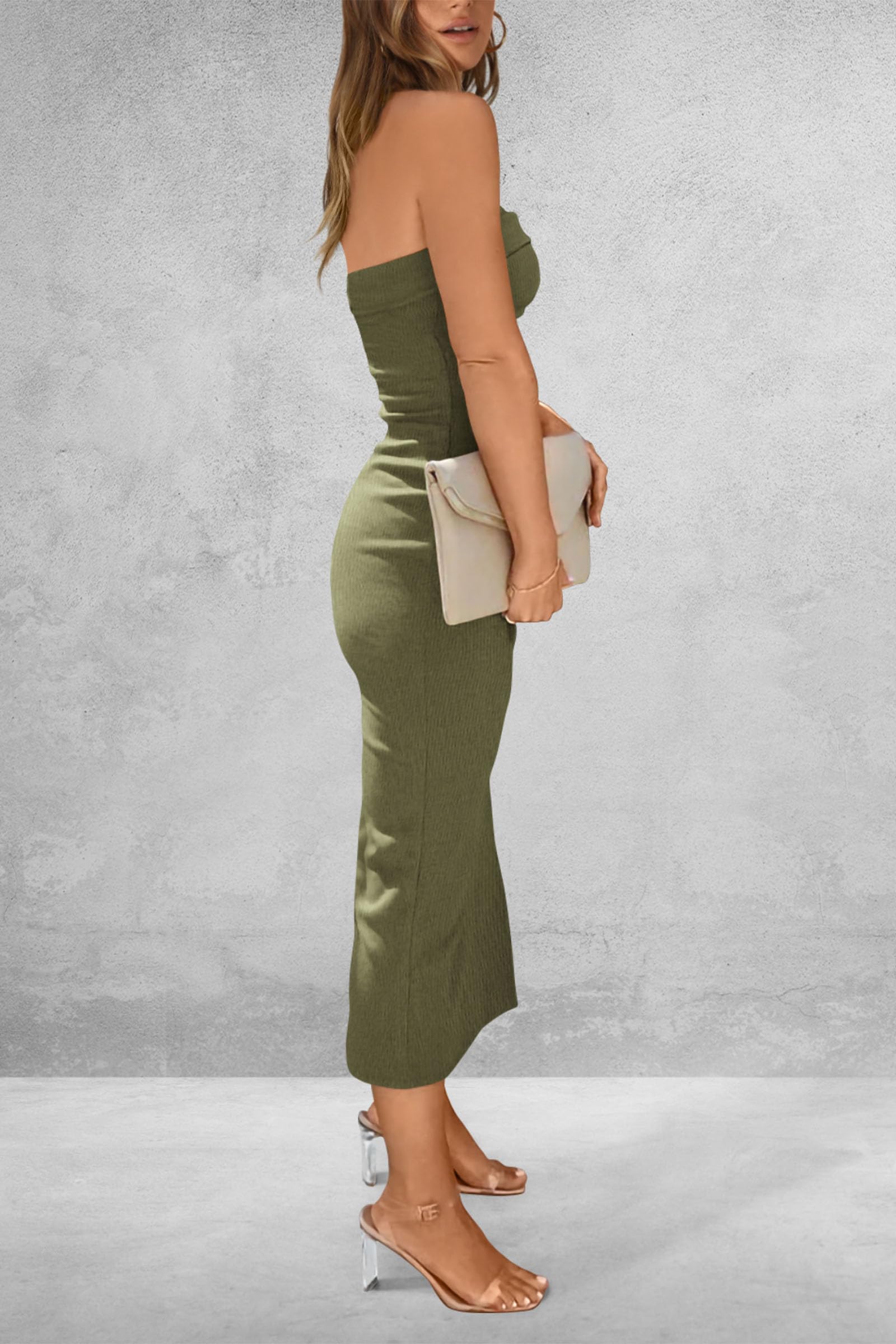 Women's Summer Strapless Cocktail Maxi Dresses