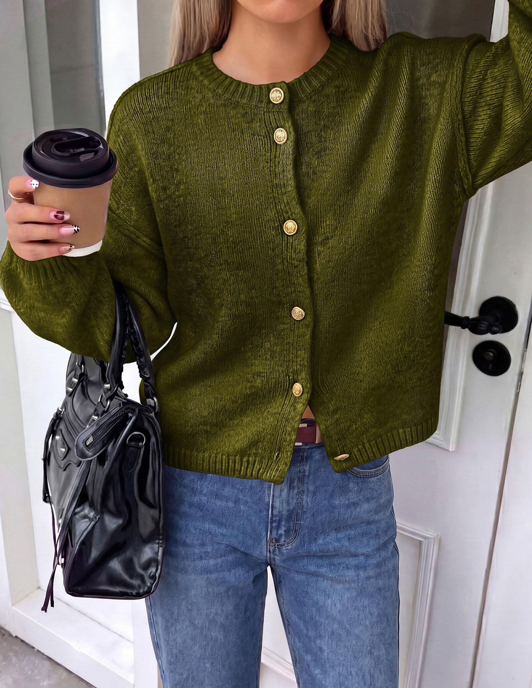 Women's Oversized Cardigan Sweaters Chunky Knit Fall Outfits