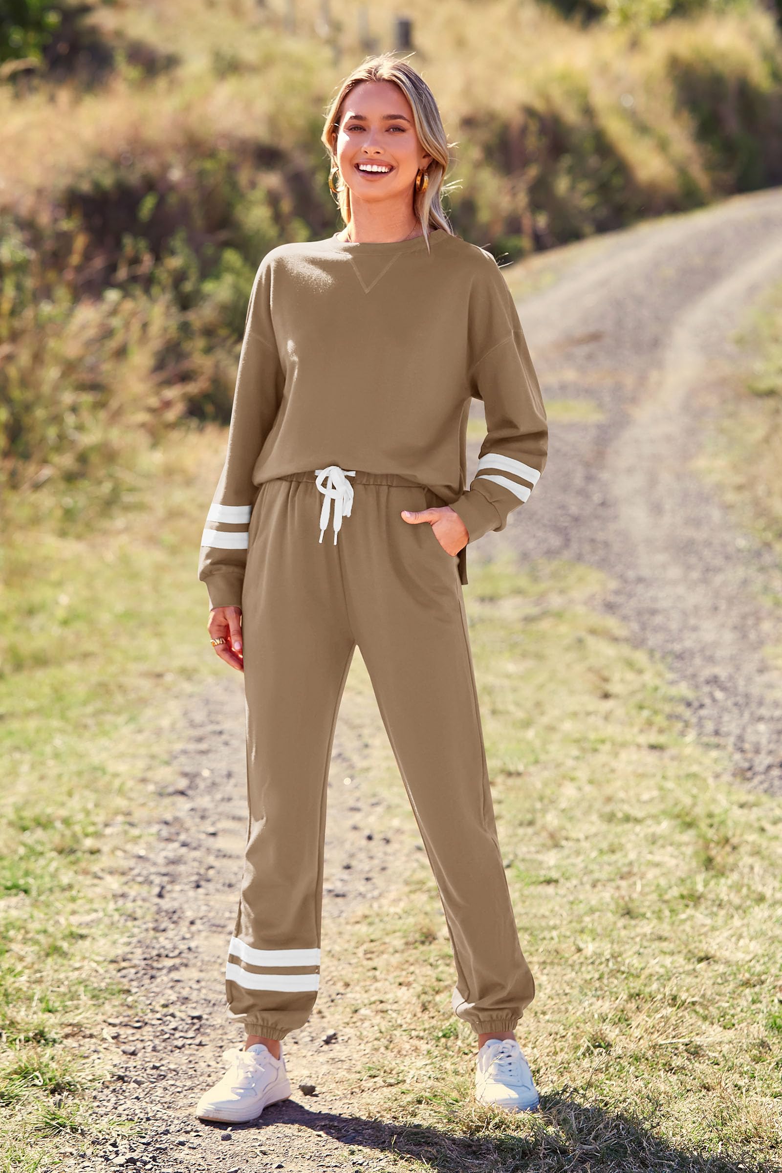 Women's Pajama Sets Casual 2 Piece Fall Matching Lounge Set