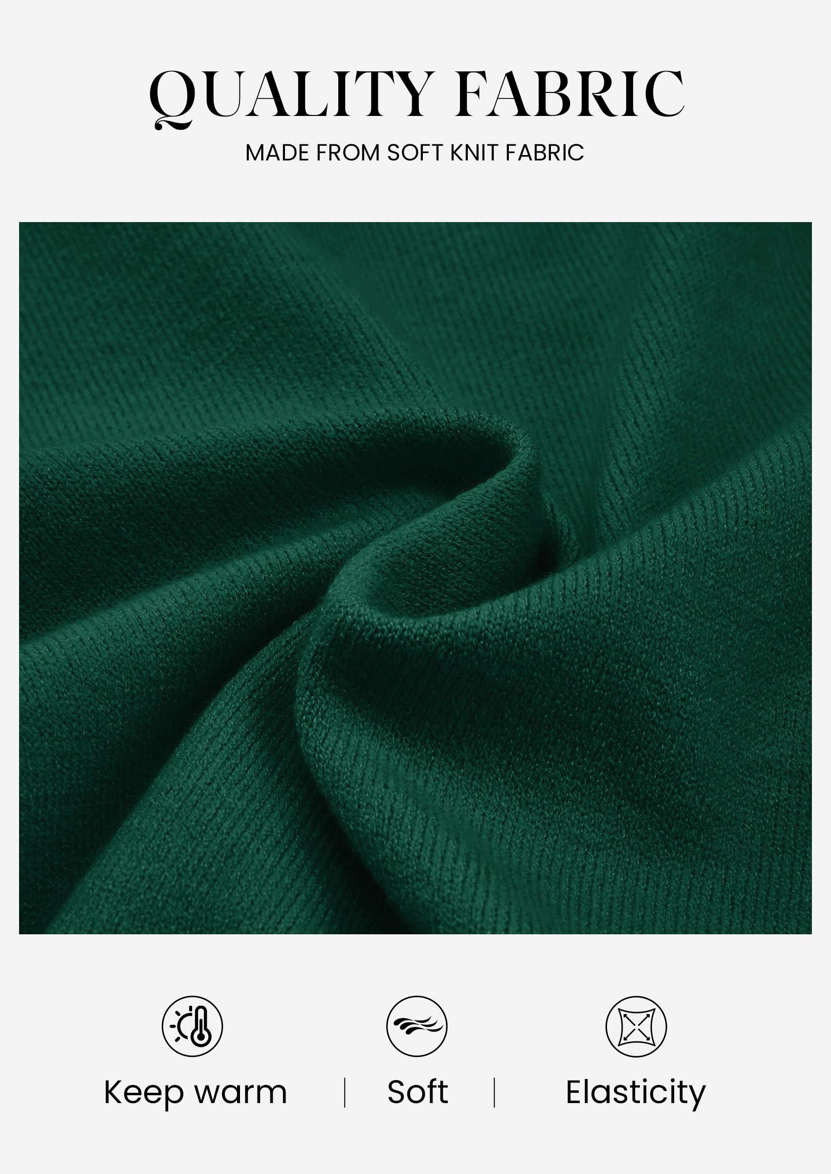 Women's Fall Cozy Sweaters Trendy Ruffle Mock Neck Pullover
