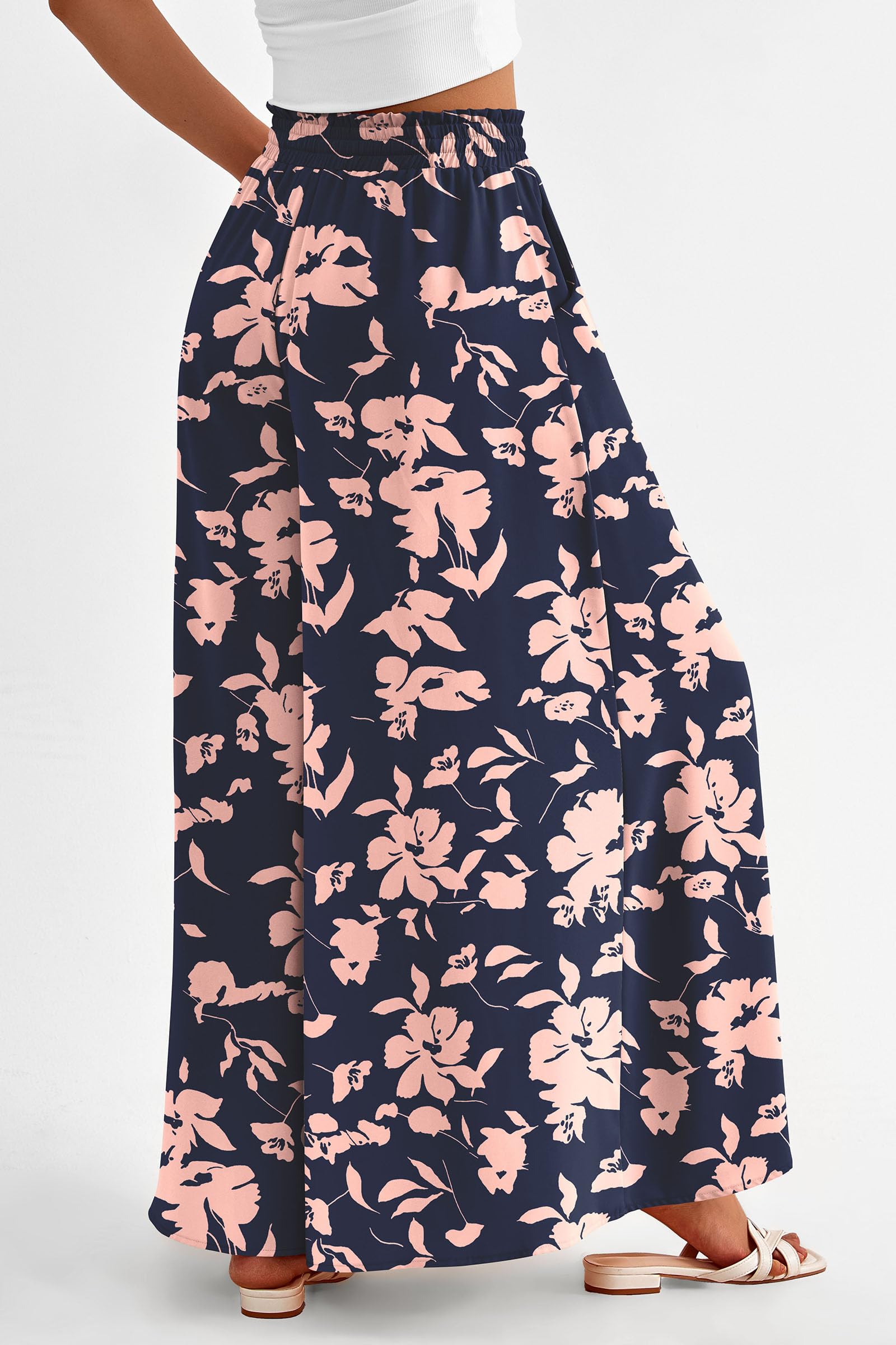 Summer Wide Leg Palazzo Pants for Women Casual