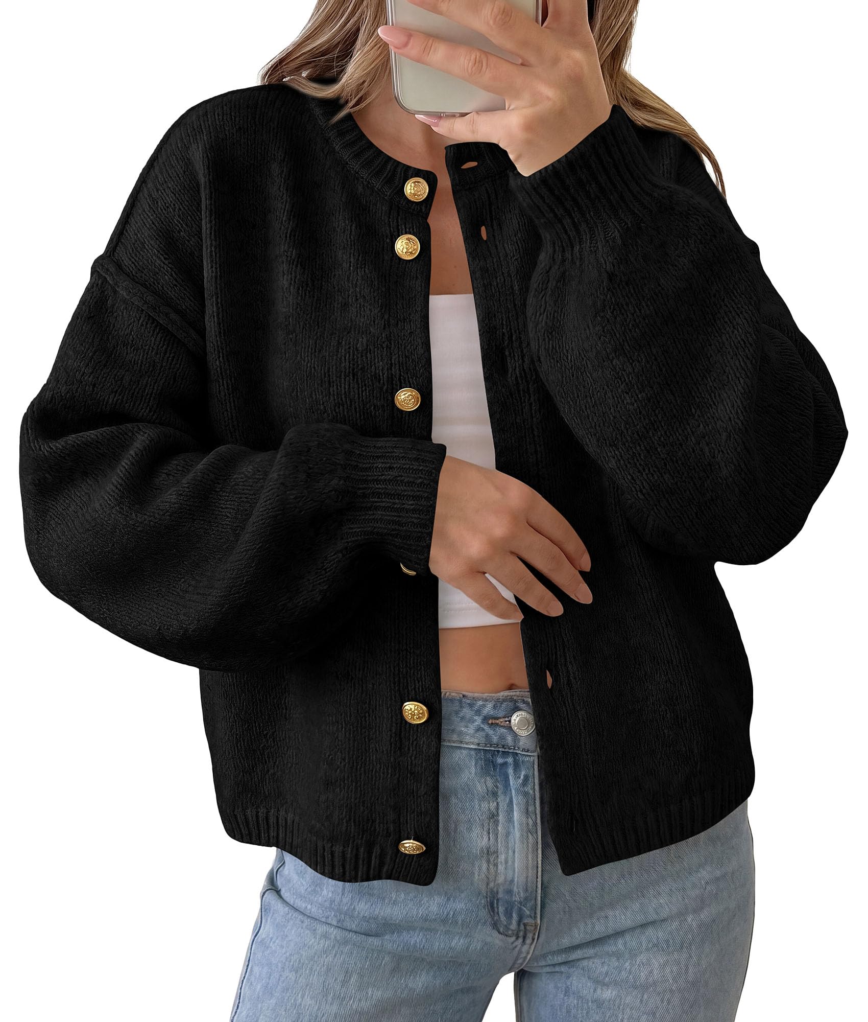 Women's Oversized Cardigan Sweaters Chunky Knit Fall Outfits