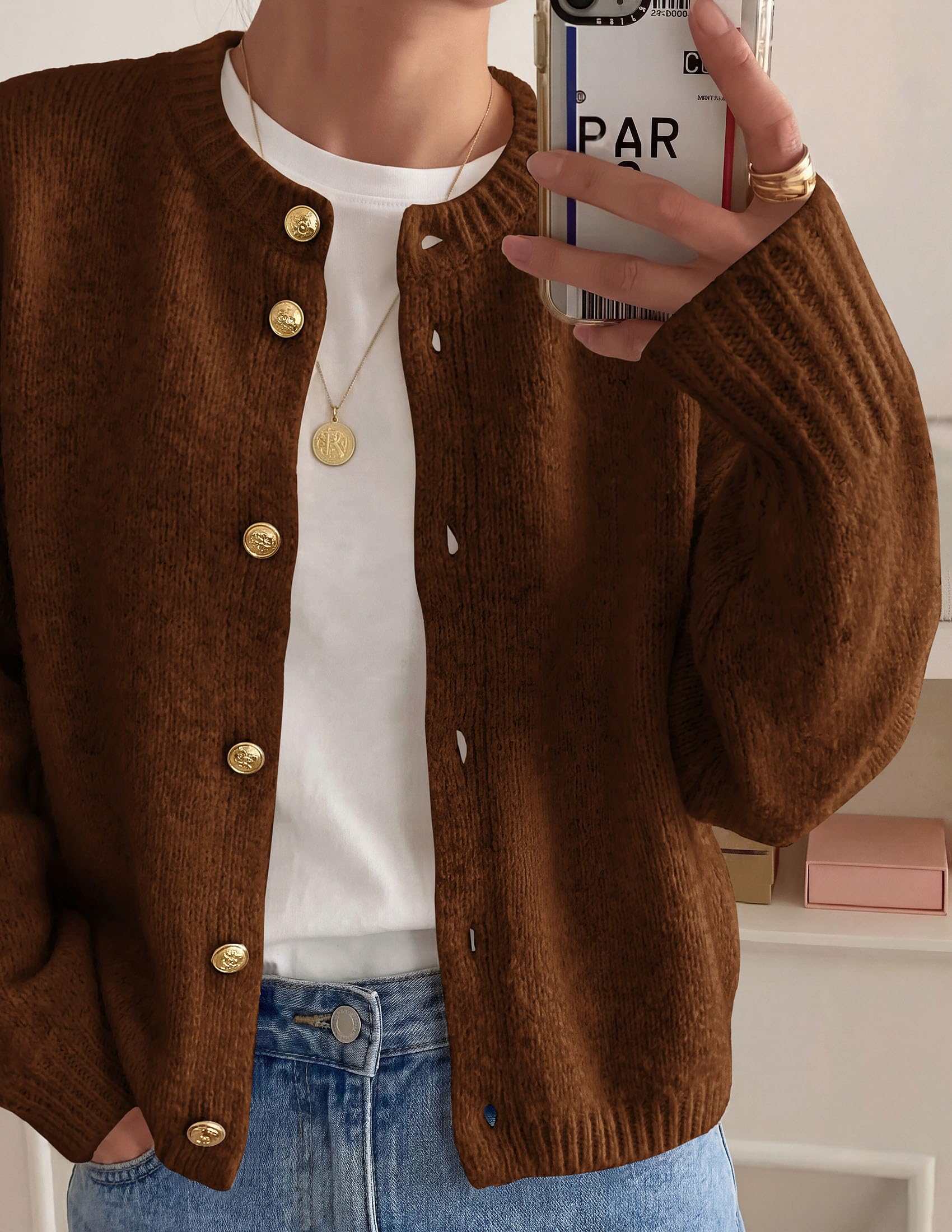 Women's Oversized Cardigan Sweaters Chunky Knit Fall Outfits