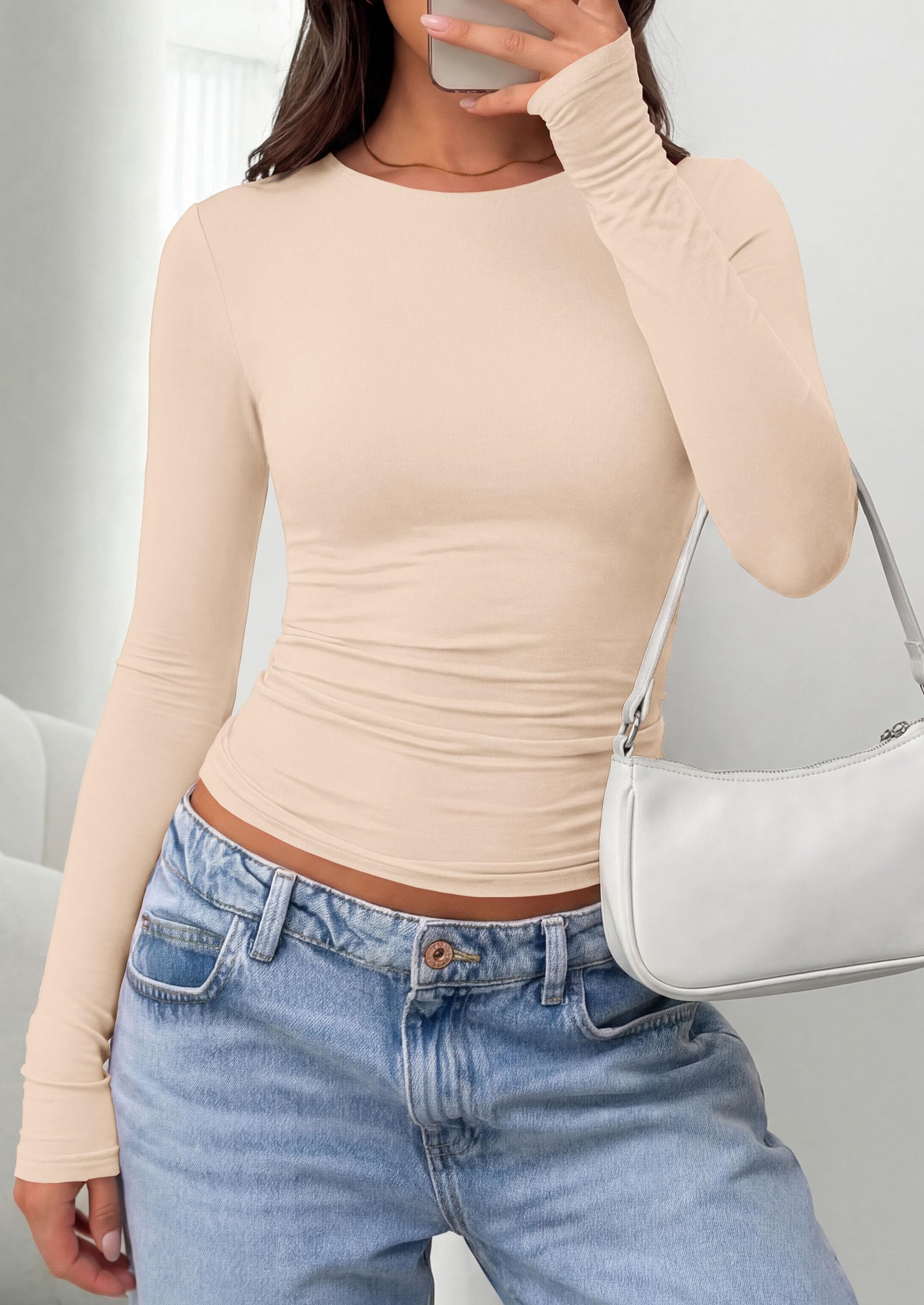 Long Sleeve Shirts for Women Going Out Tops Fall Fashion 2026