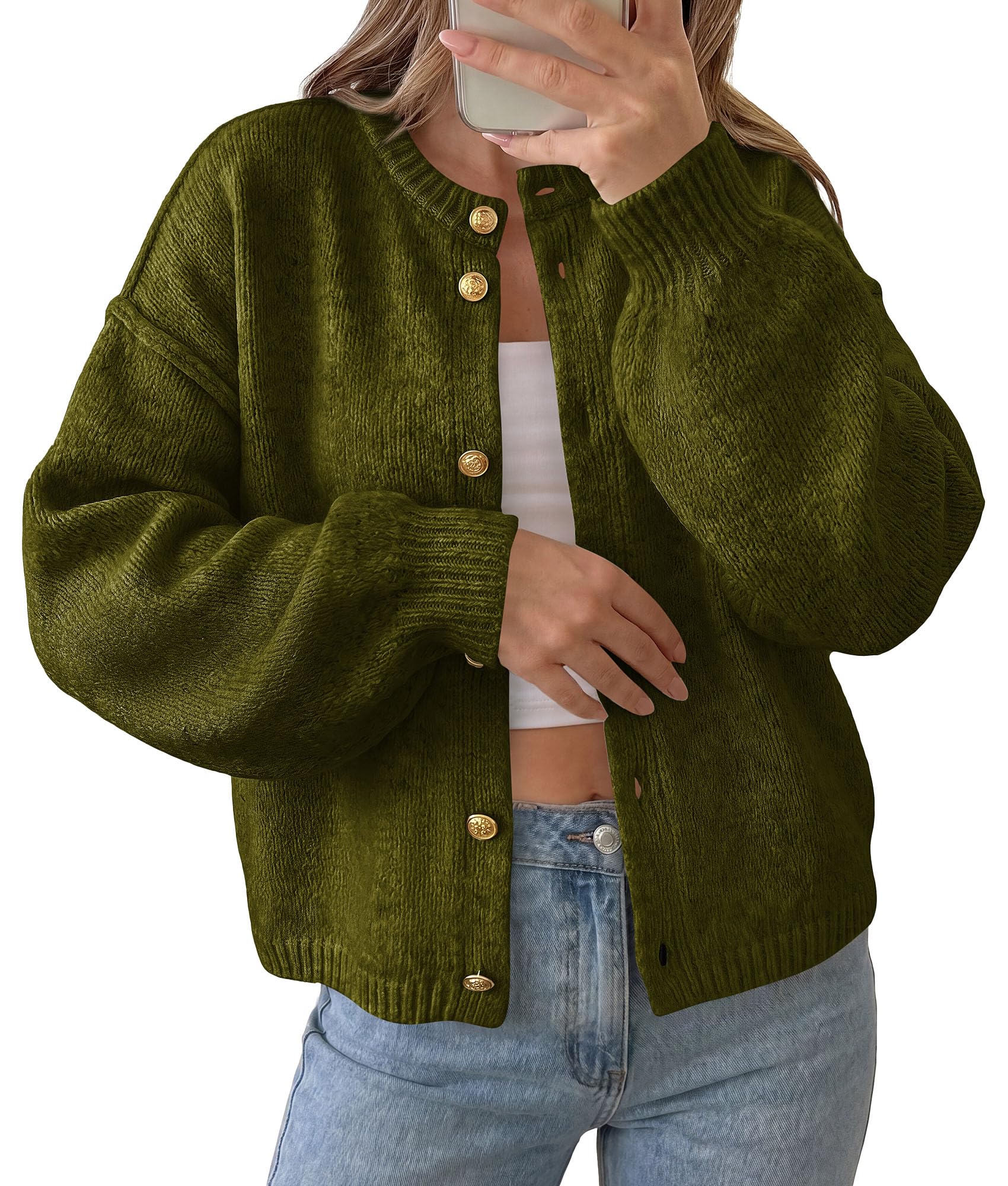 Women's Oversized Cardigan Sweaters Chunky Knit Fall Outfits