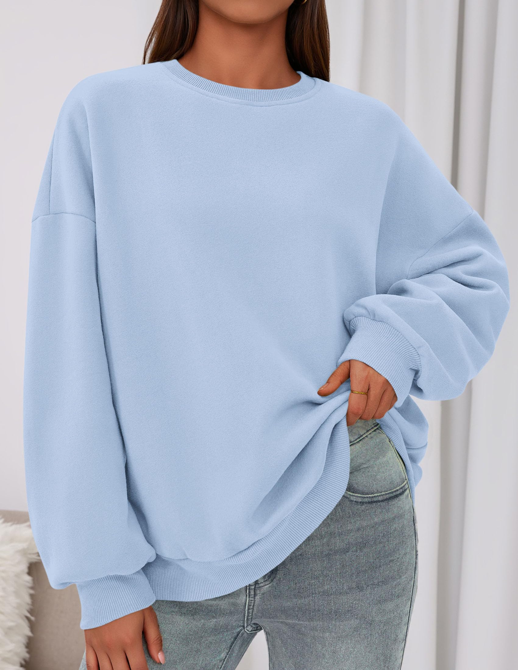 Womens Oversized Crewneck Sweatshirt 2026 Fall Outfits