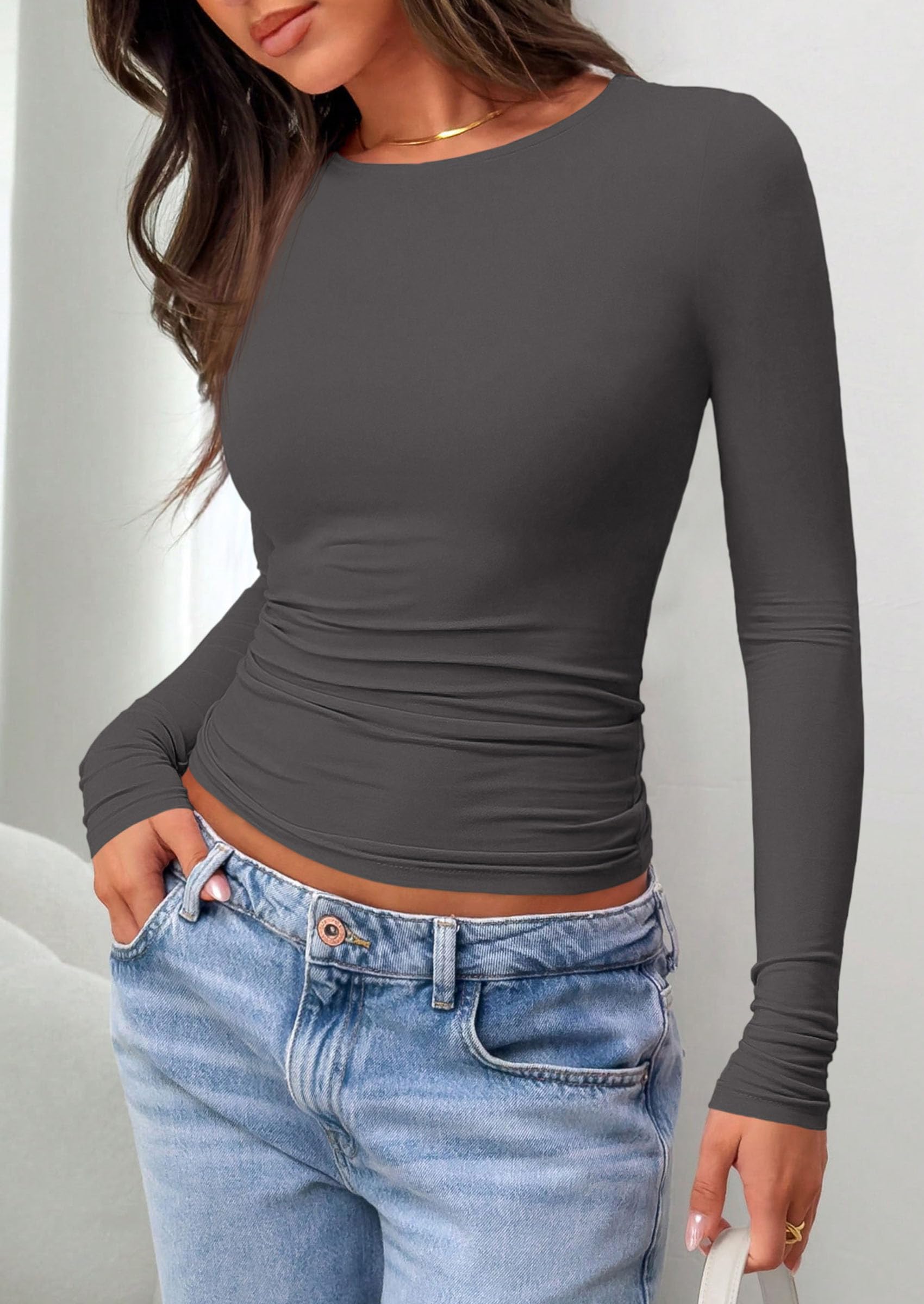 Long Sleeve Shirts for Women Going Out Tops Fall Fashion 2026