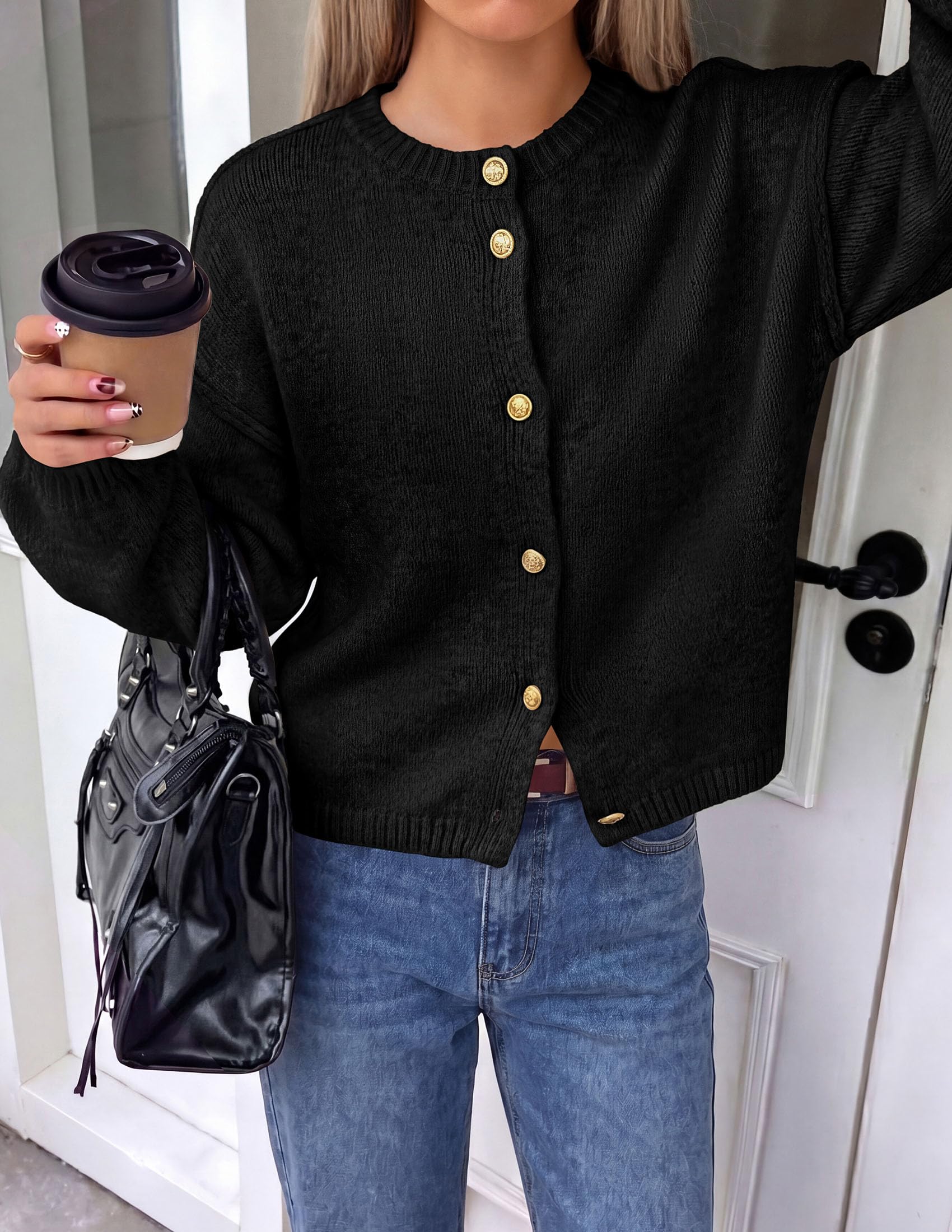 Women's Oversized Cardigan Sweaters Chunky Knit Fall Outfits
