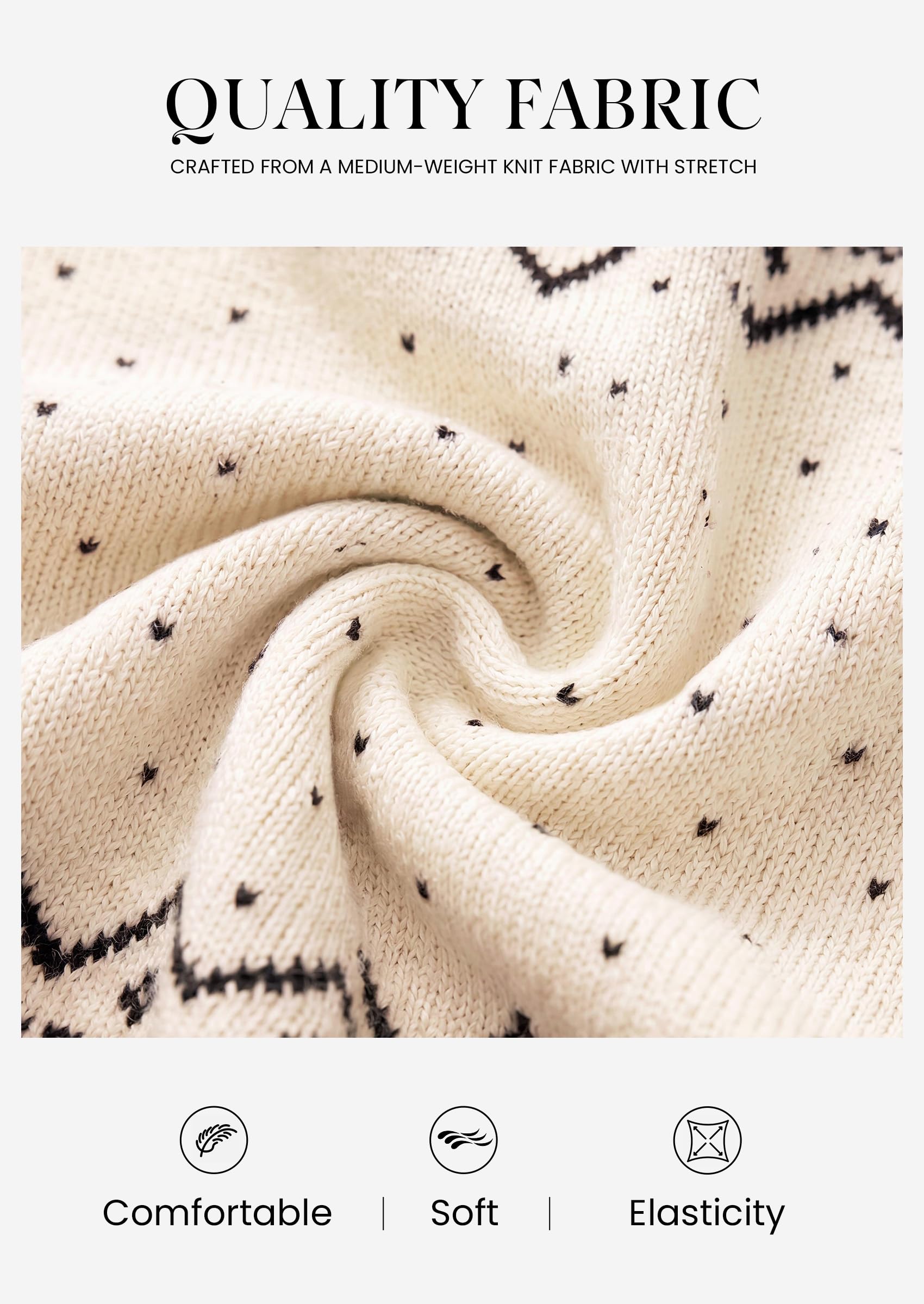 Sweaters for Women Fair Isle Oversized Pullover Fall Outfits