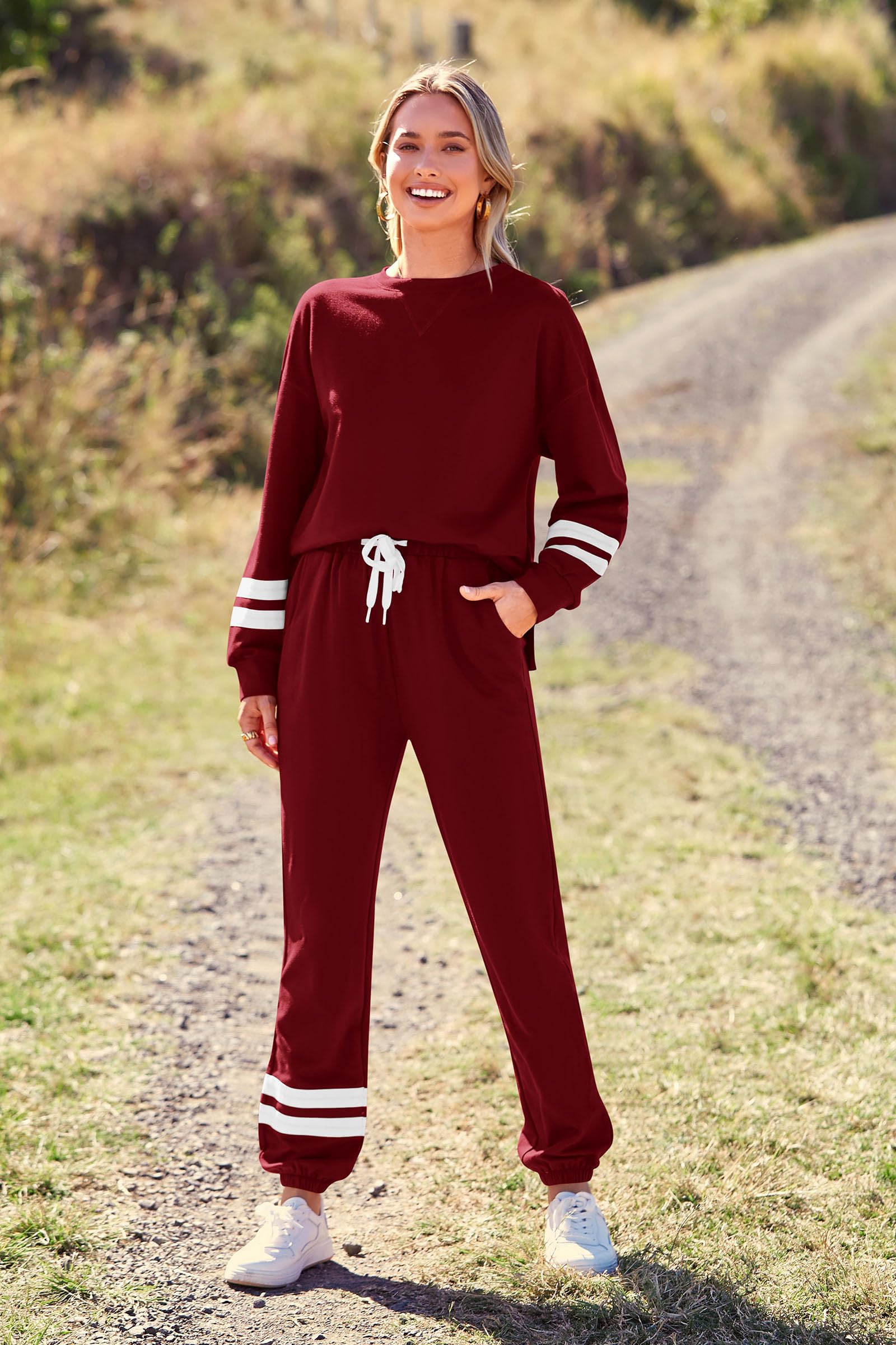 Women's Pajama Sets Casual 2 Piece Fall Matching Lounge Set