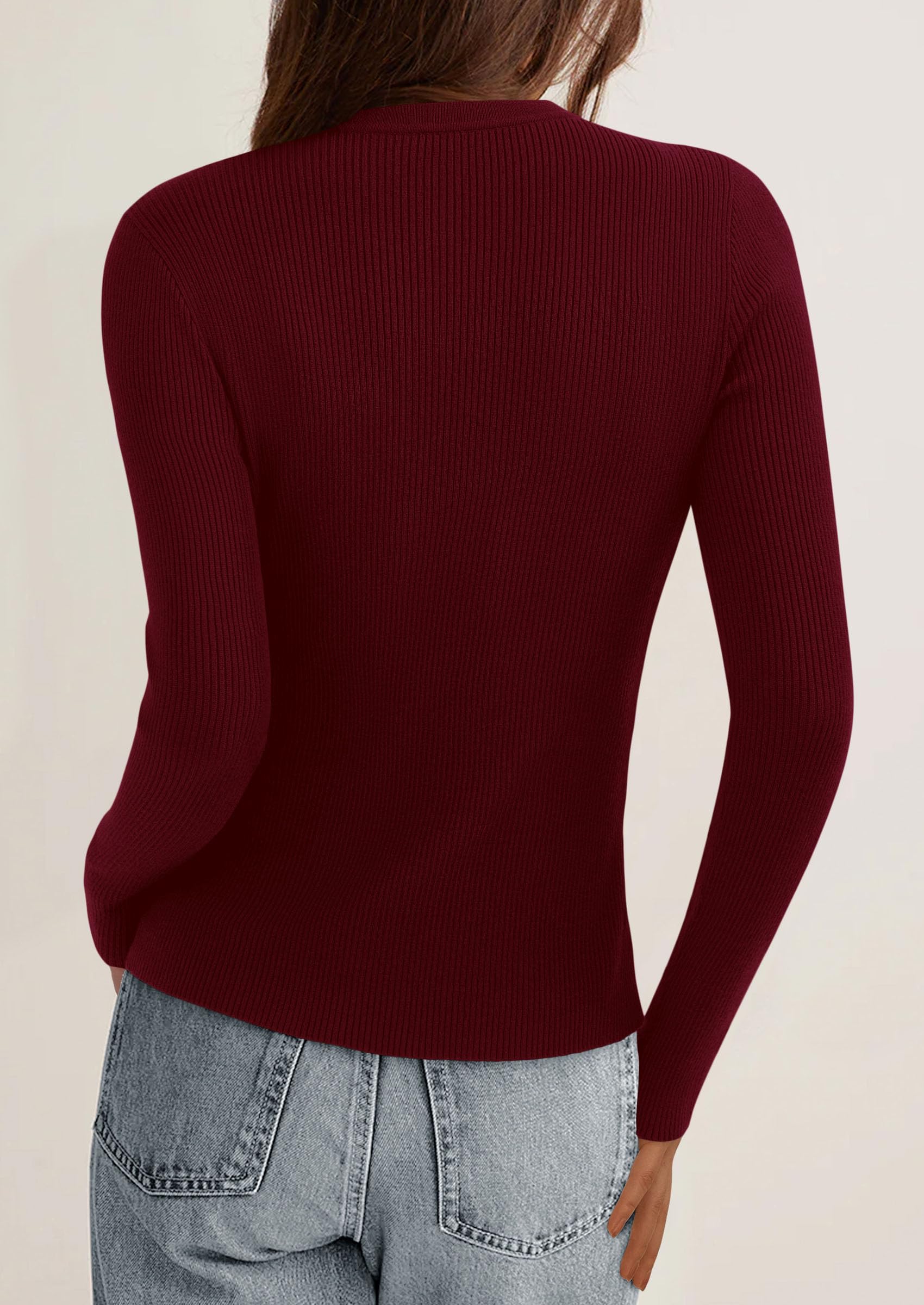 Women's Fall Lightweight Cardigan Sweaters,Burgundy,S