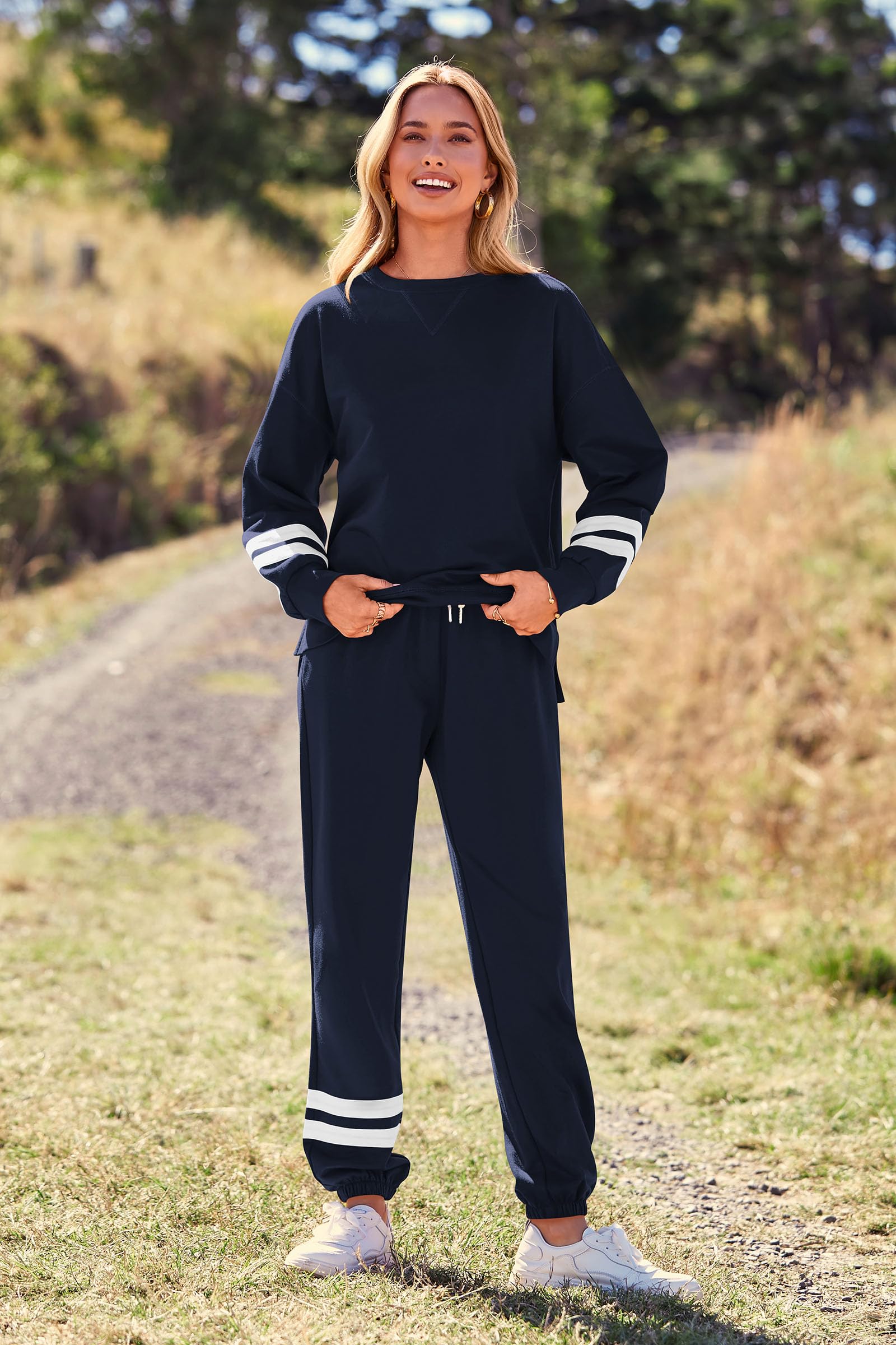 Women's Pajama Sets Casual 2 Piece Fall Matching Lounge Set