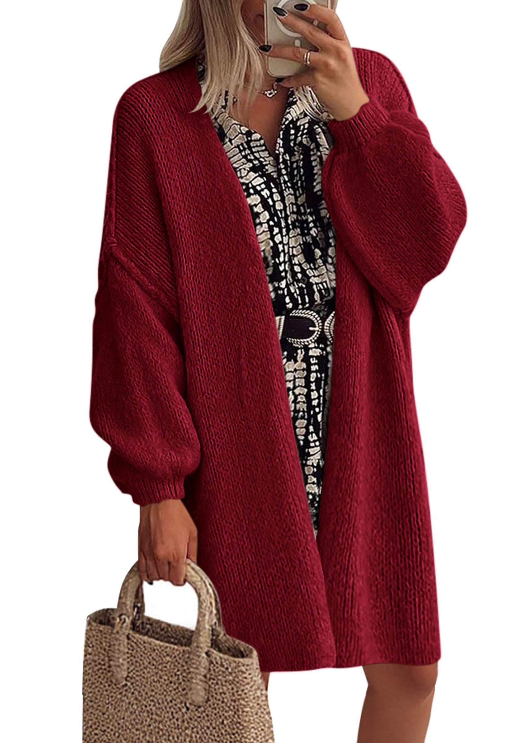 Cardigan Sweaters for Women Fall Oversized Long Cardigans