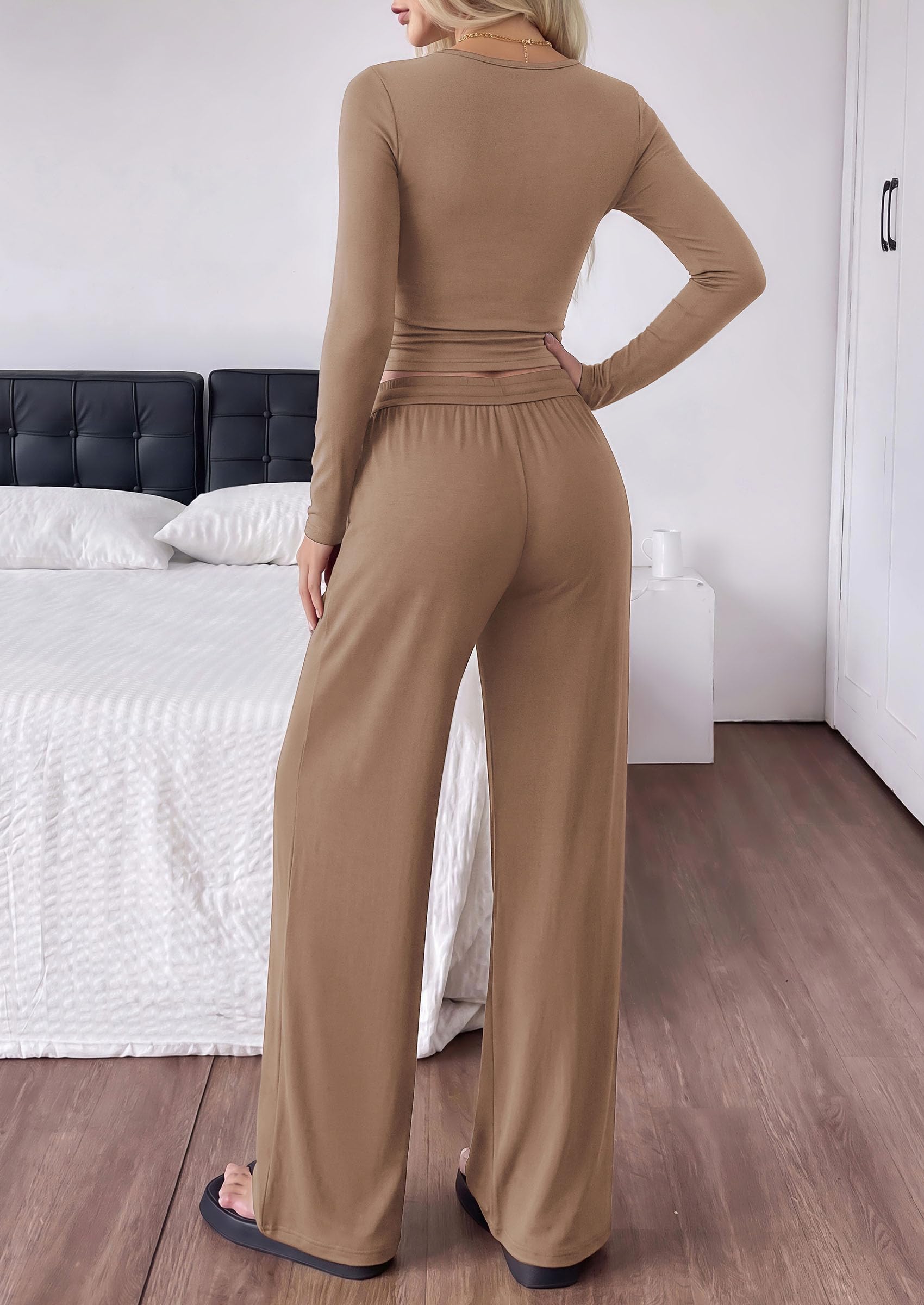 Womens 2 Piece Lounge Sets Fall Fashion Airport Travel Outfits