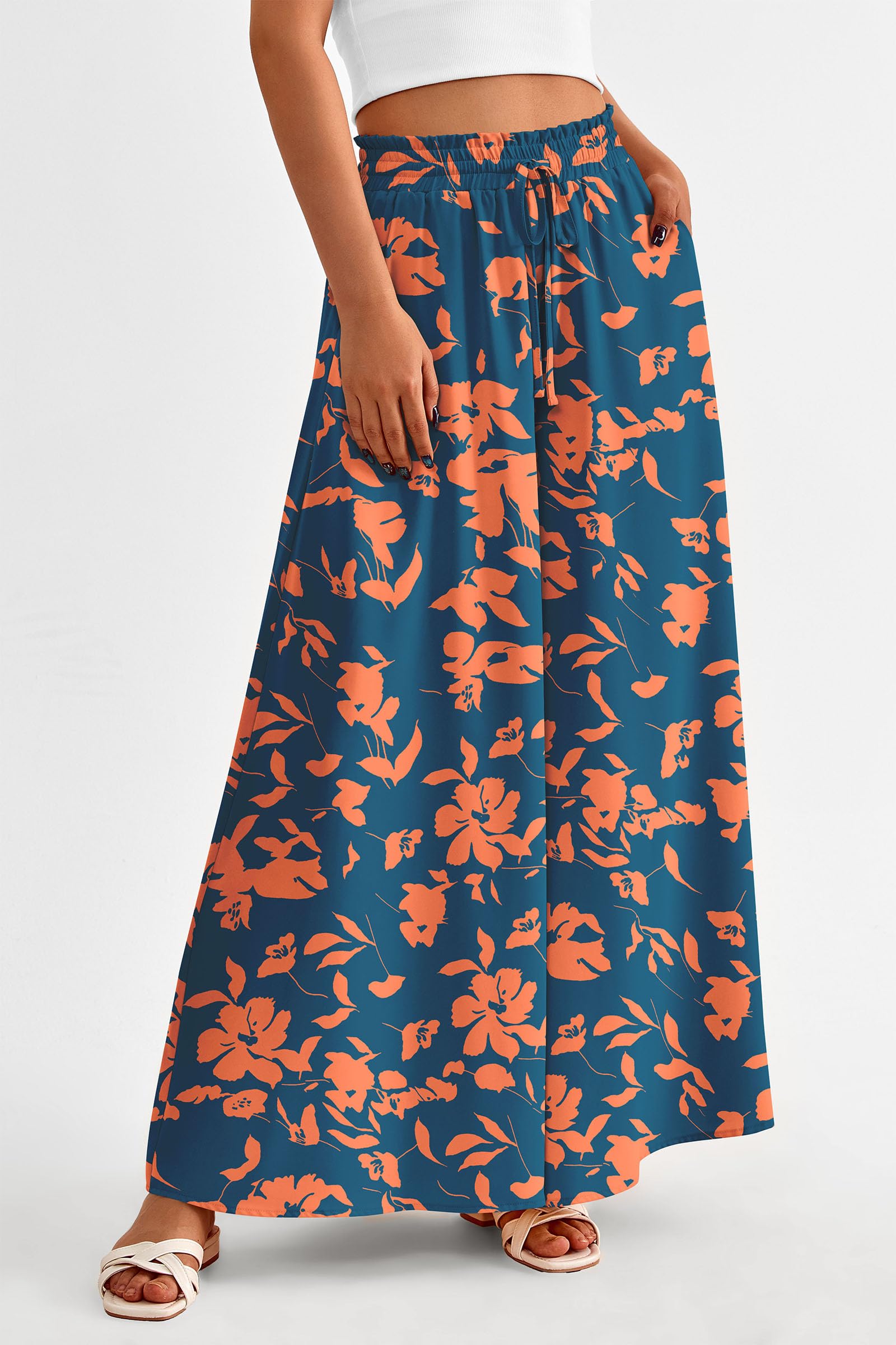 Summer Wide Leg Palazzo Pants for Women Casual