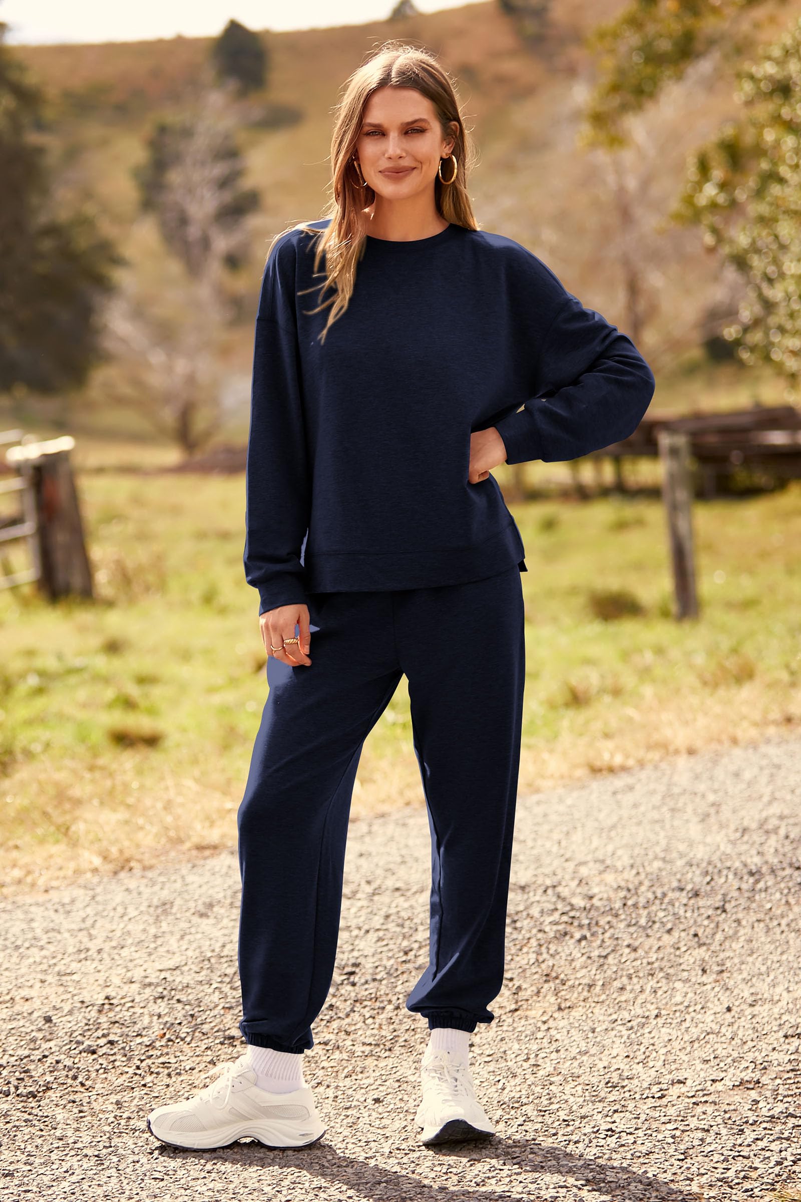 Women's Pajama Sets Casual 2 Piece Fall Matching Lounge Set