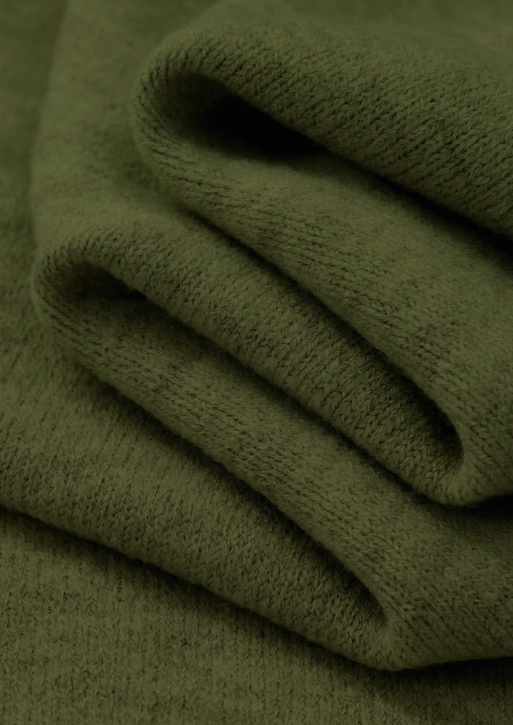 Women's Cozy Sweaters Fall Fashion V Neck Tops Army Green,S