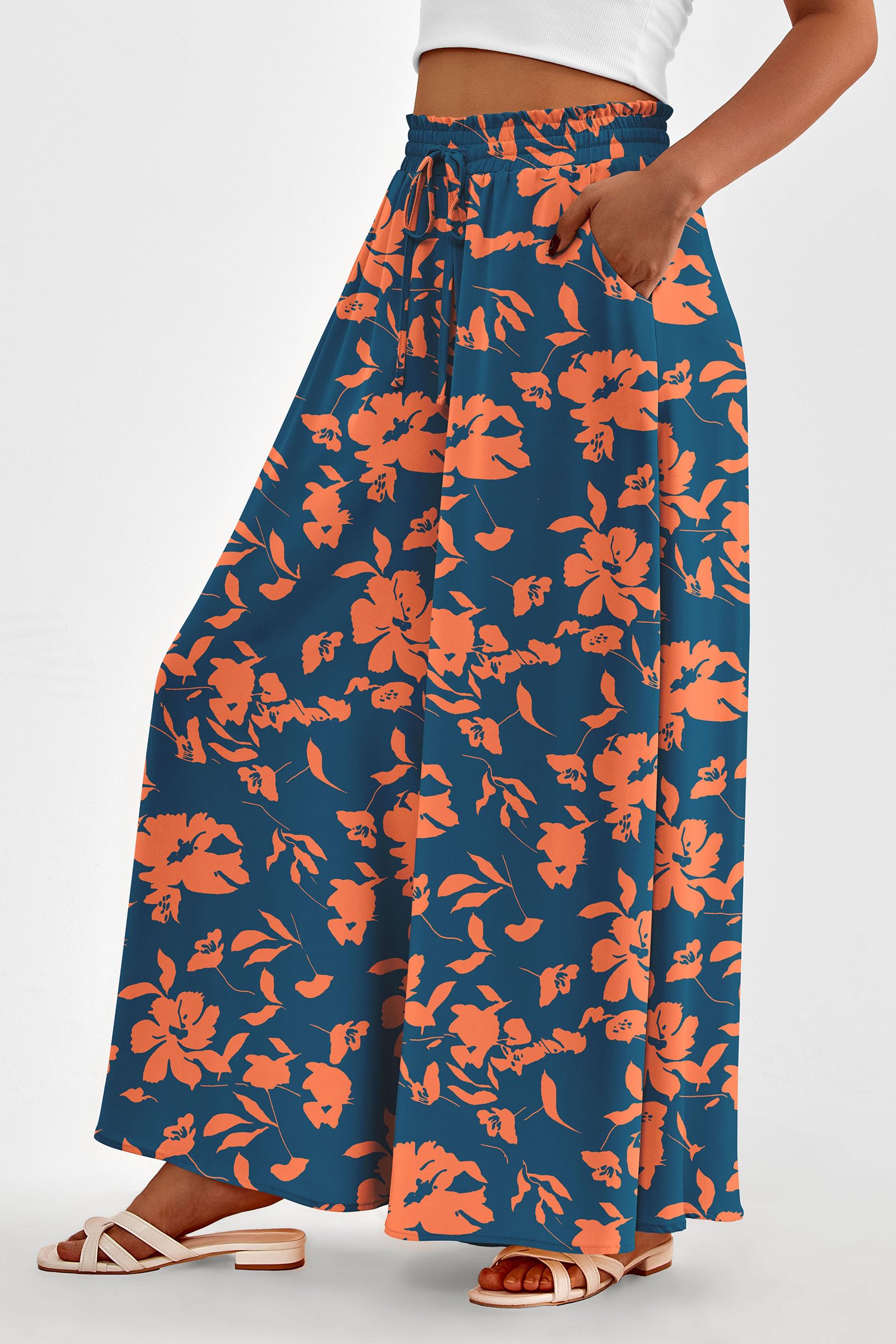 Summer Wide Leg Palazzo Pants for Women Casual