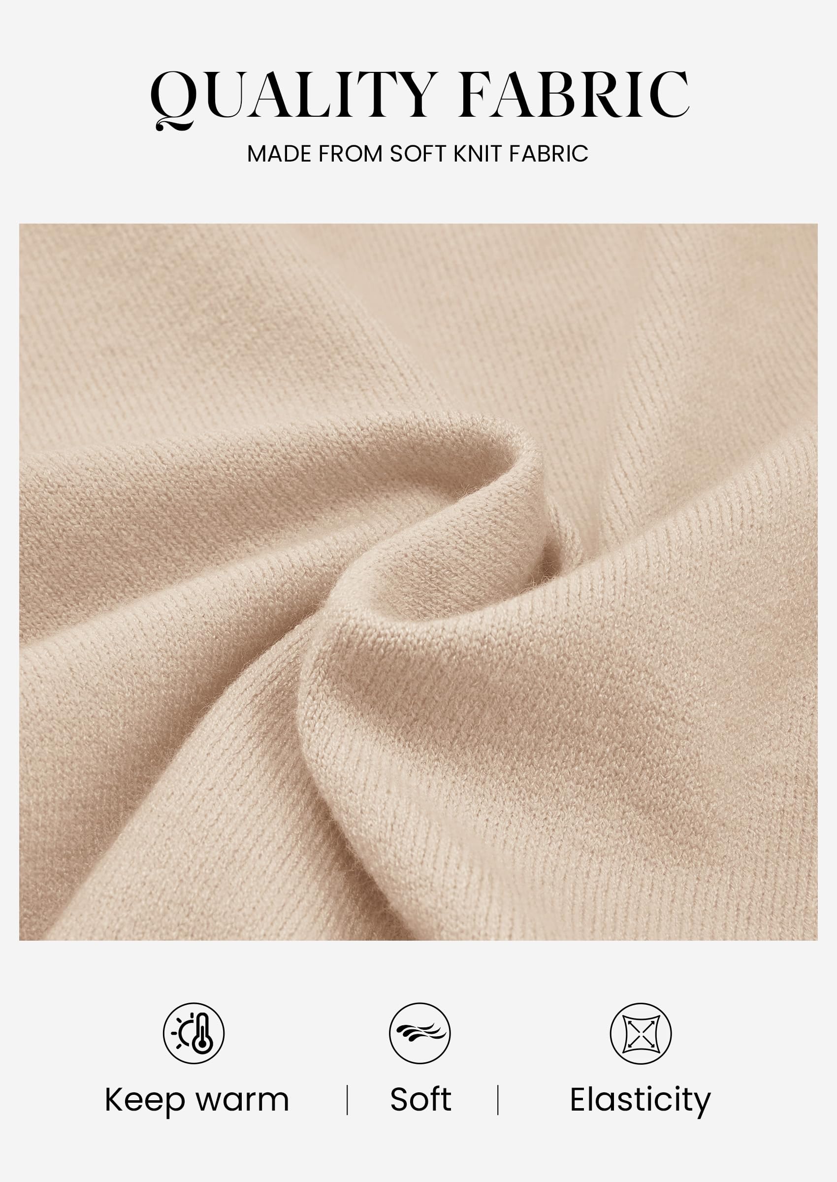 Women's Fall Cozy Sweaters Trendy Ruffle Mock Neck Pullover