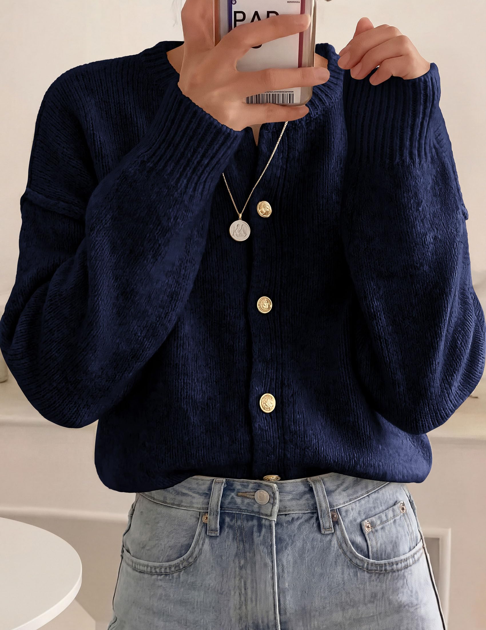 Women's Oversized Cardigan Sweaters Chunky Knit Fall Outfits