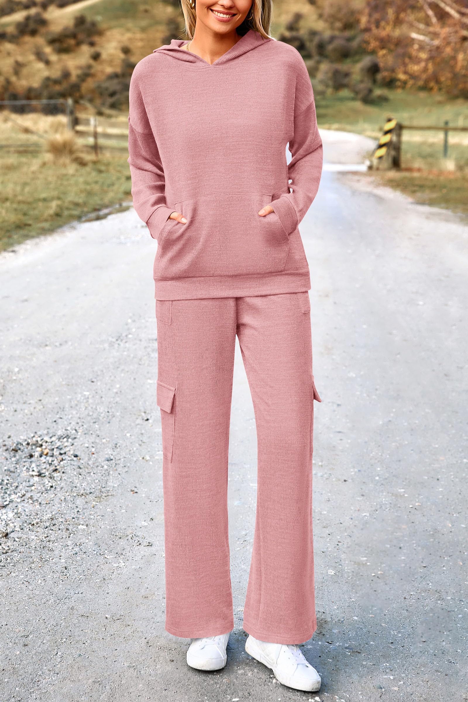 Track Sweat Suits for Women 2 Piece Matching Athleisure Sets